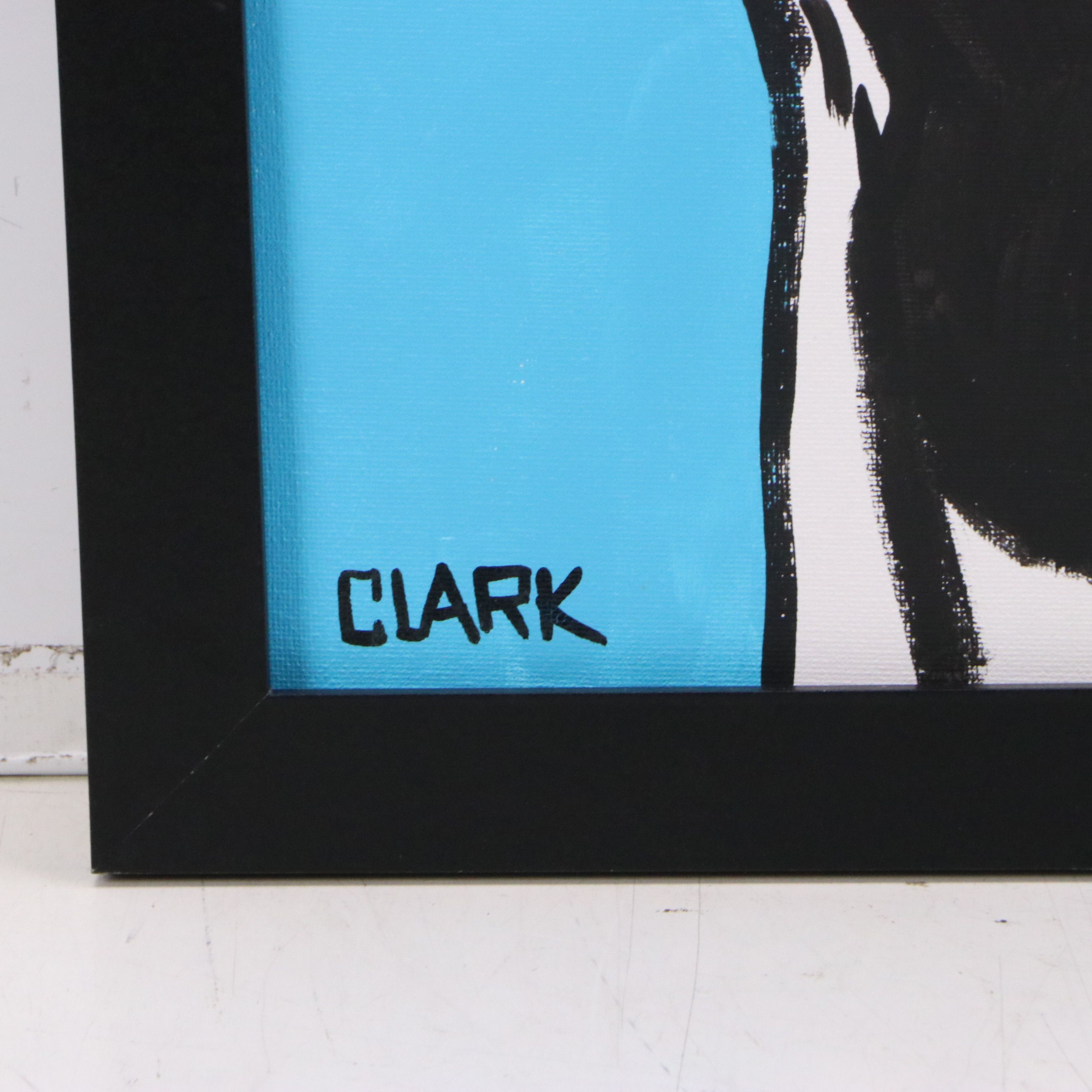 Jeff Clark, Jr. Acrylic Painting "Gray Pit Bull," 2026