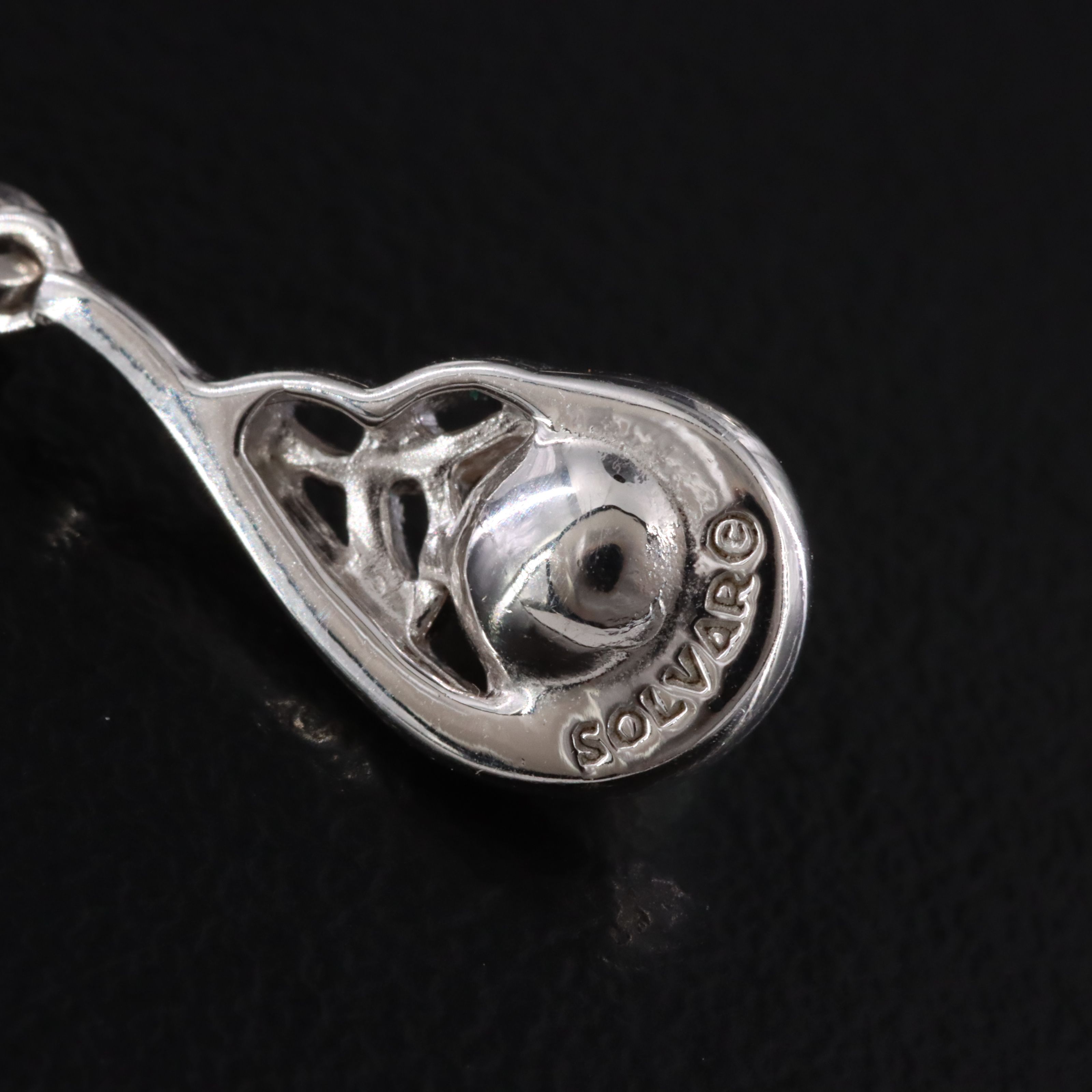 Sterling Pearl Triquetra Celtic Knot Earrings