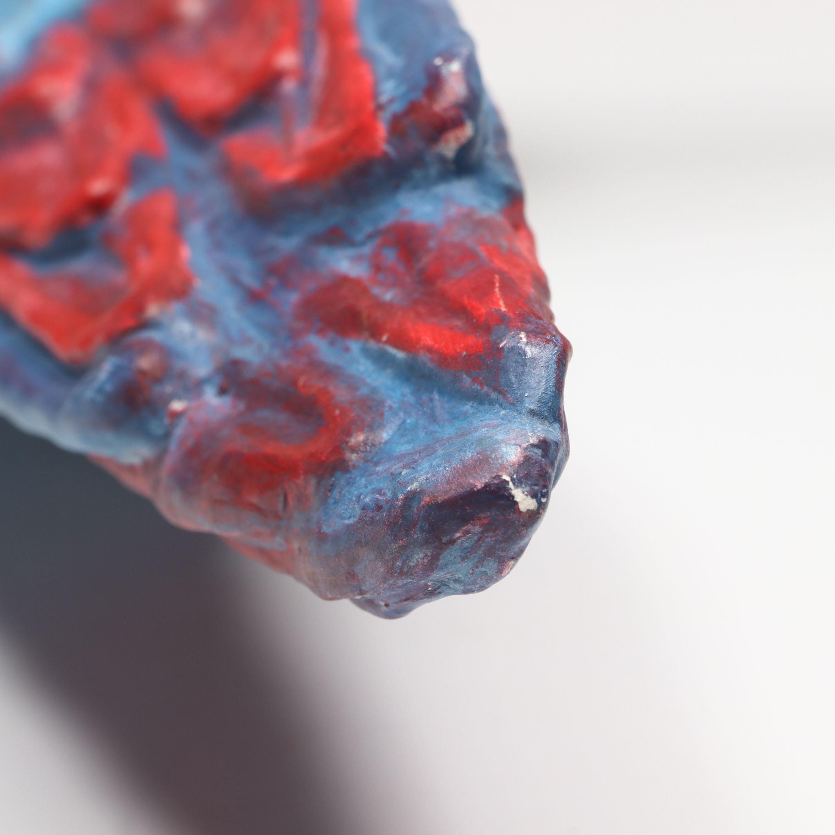 The Townsends' Ceramic Scarlet Macaw Figure with Hanging Metal Perch