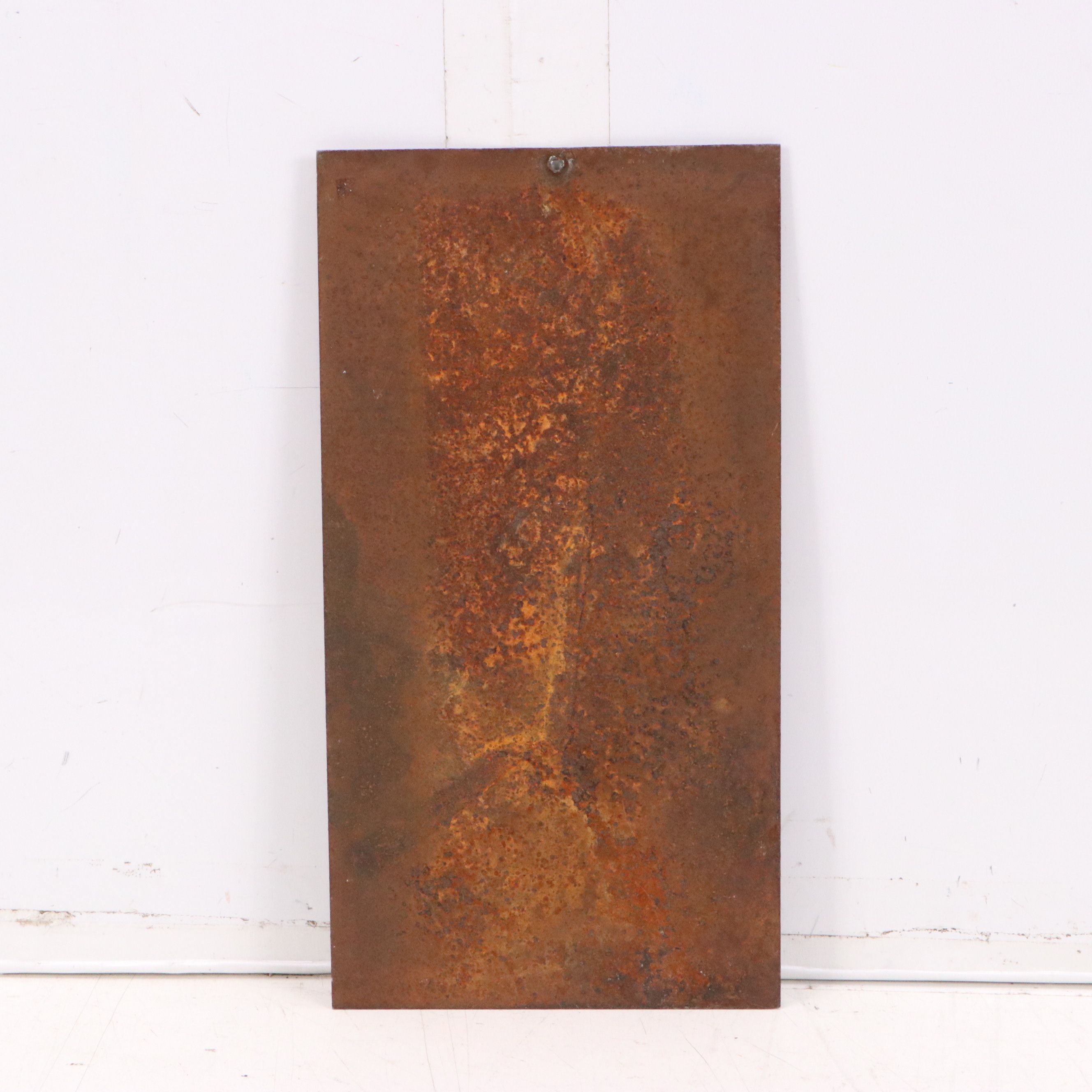 Mexican Metal Ex-Voto Retablo Painting With Verse, 1945