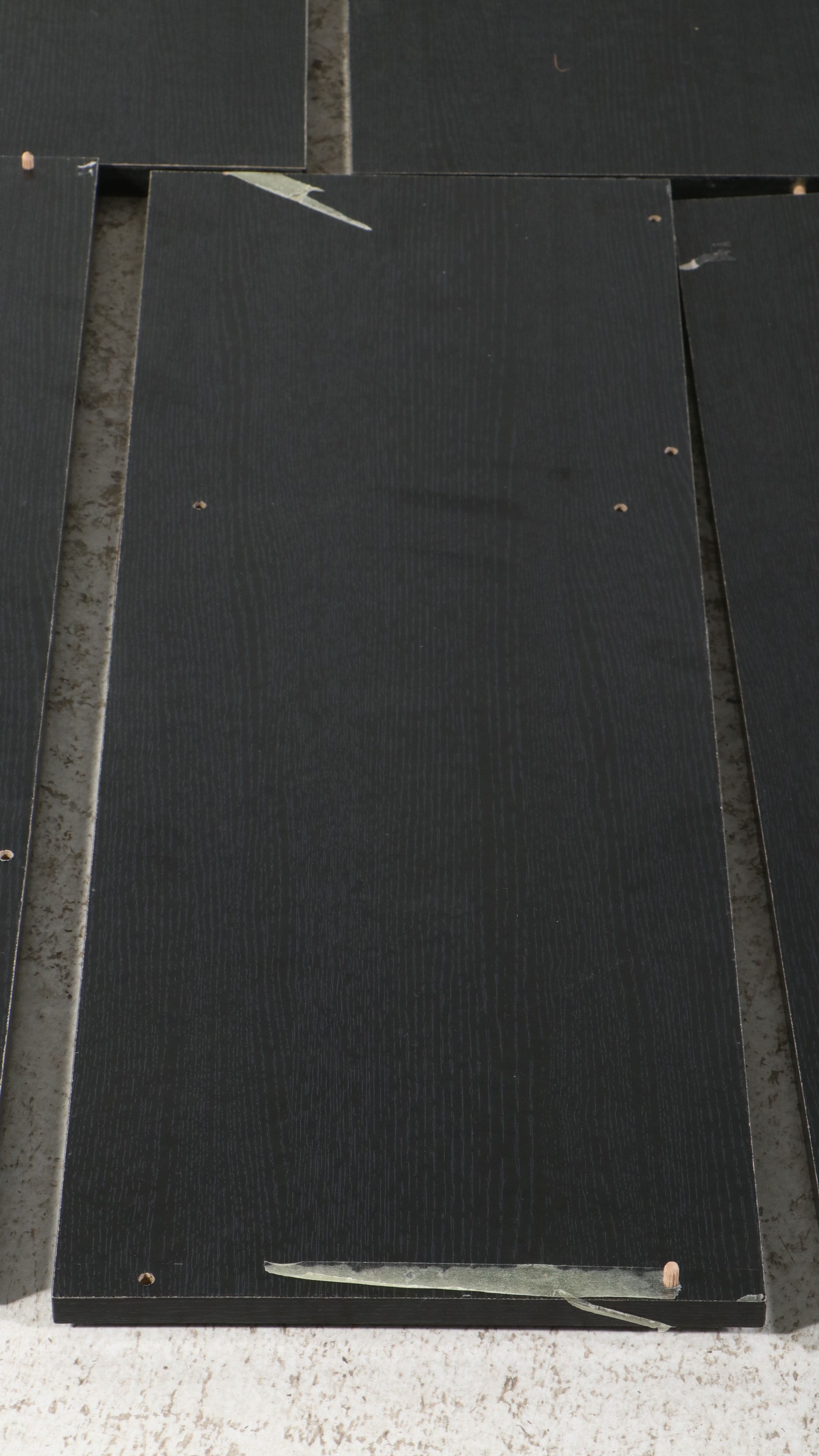 Contemporary Black Geometric Shelving