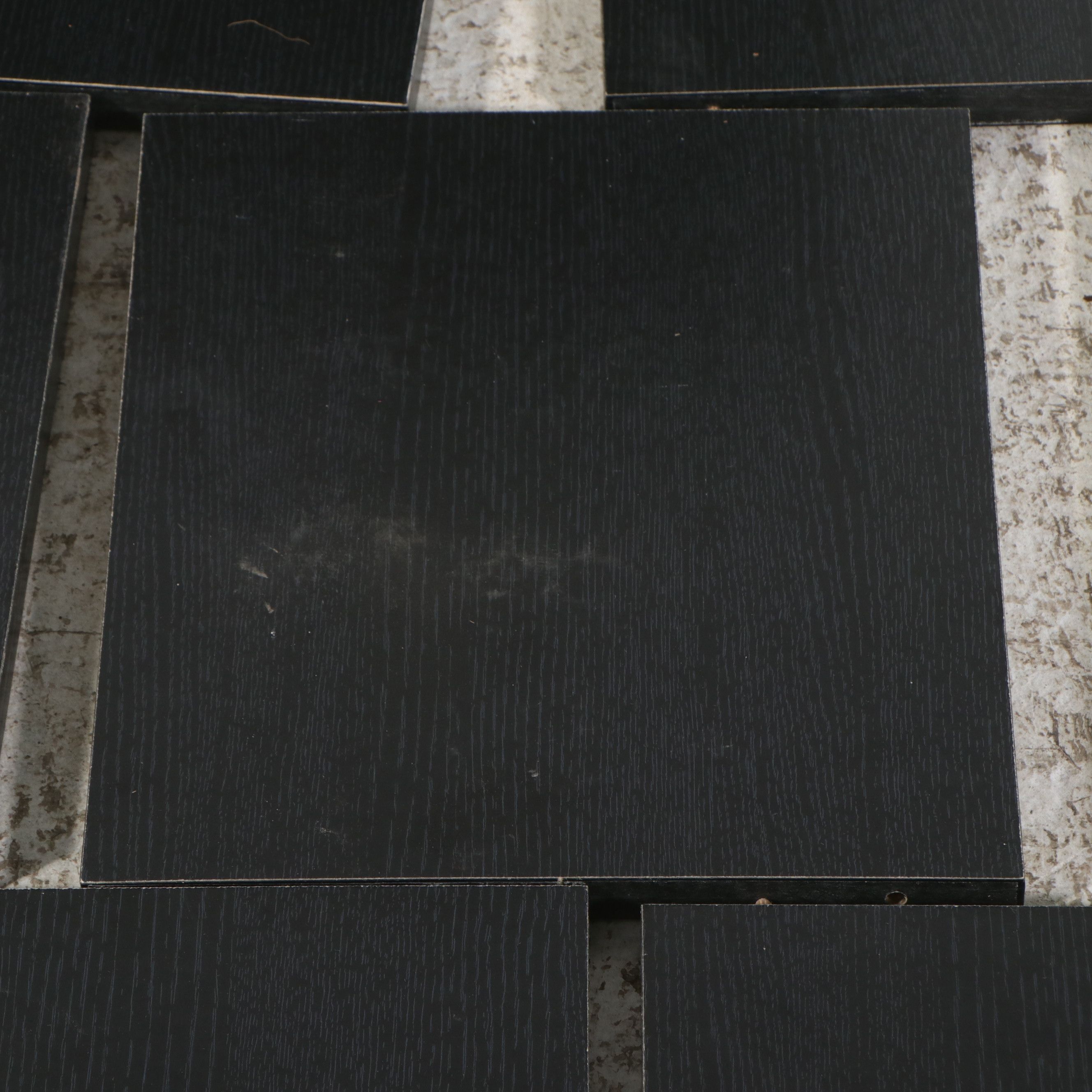 Contemporary Black Geometric Shelving