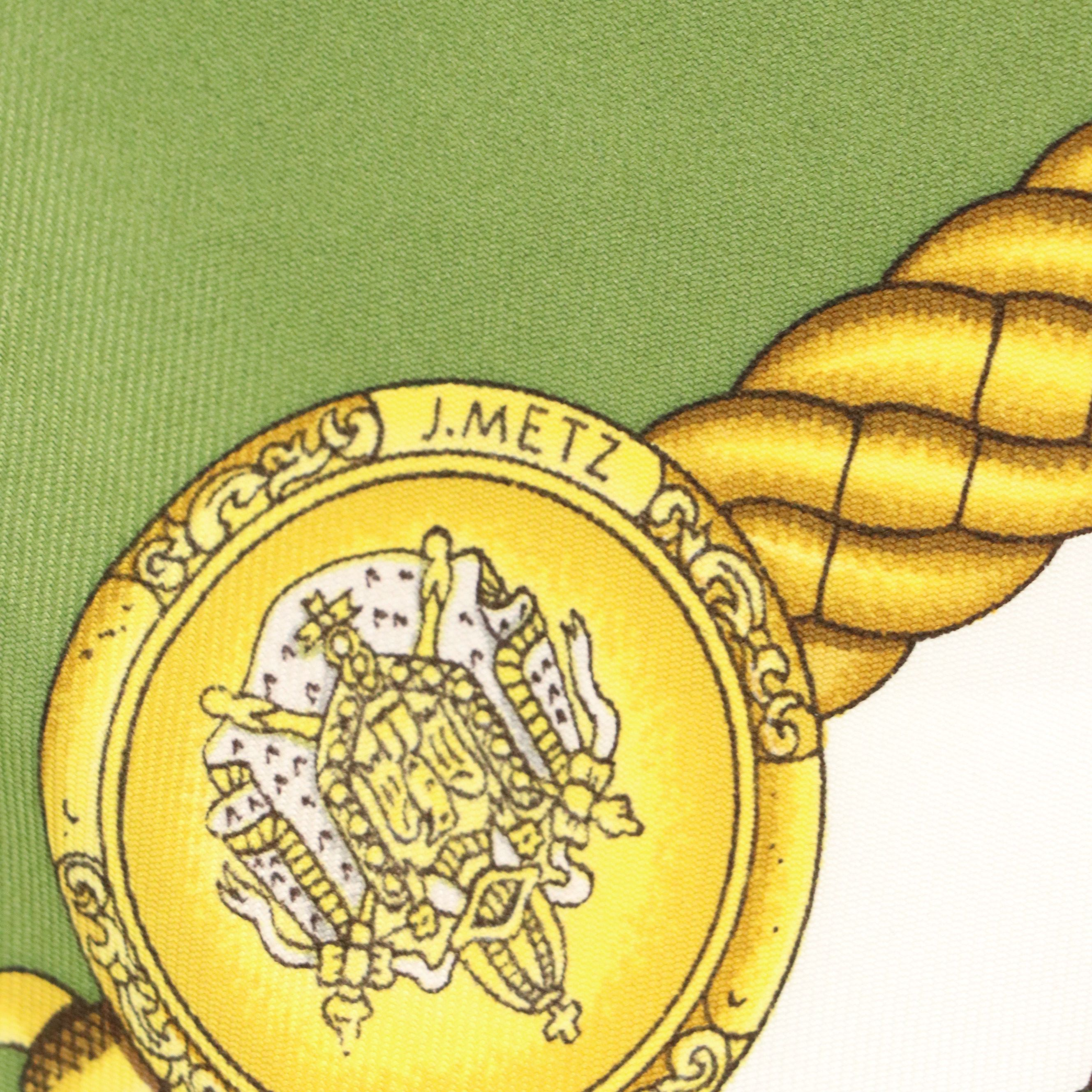 Hermès "Les Tambours" Silk Twill Scarf