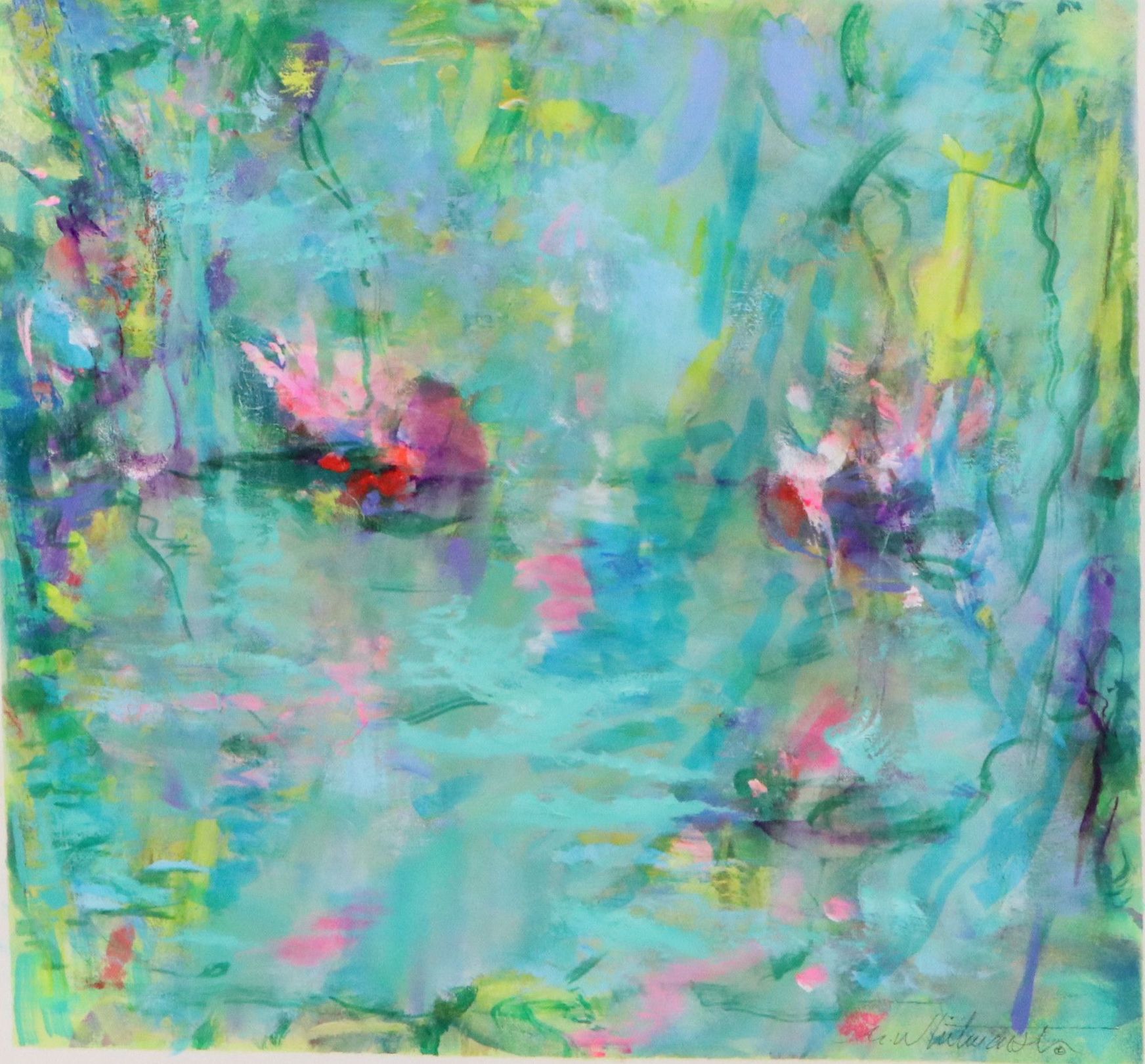 Mark Whitmarsh Acrylic Painting "Sunny Side," 21st Century