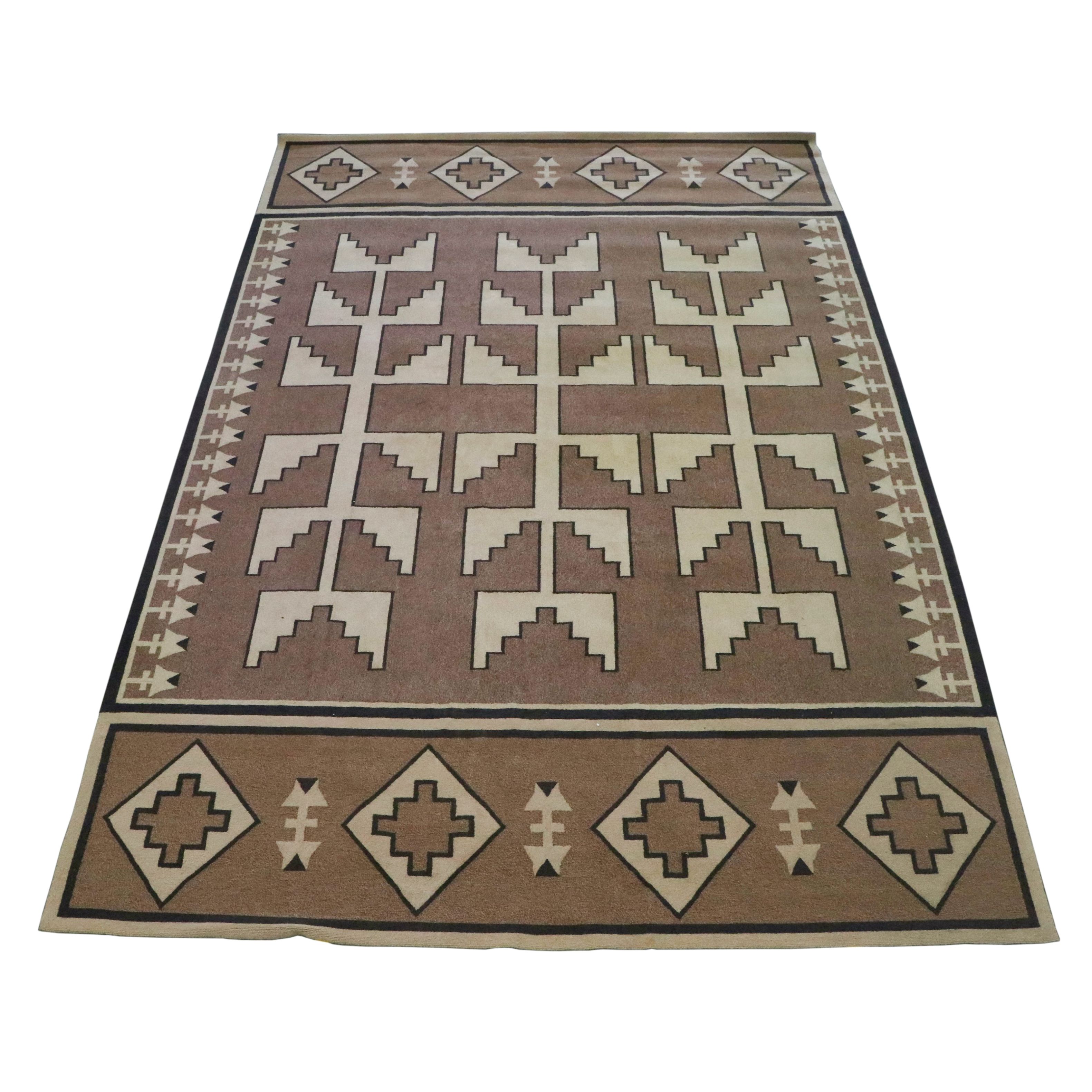 11'11 x 17'9 Hooked Wool Southwestern Style Palace-Sized Rug