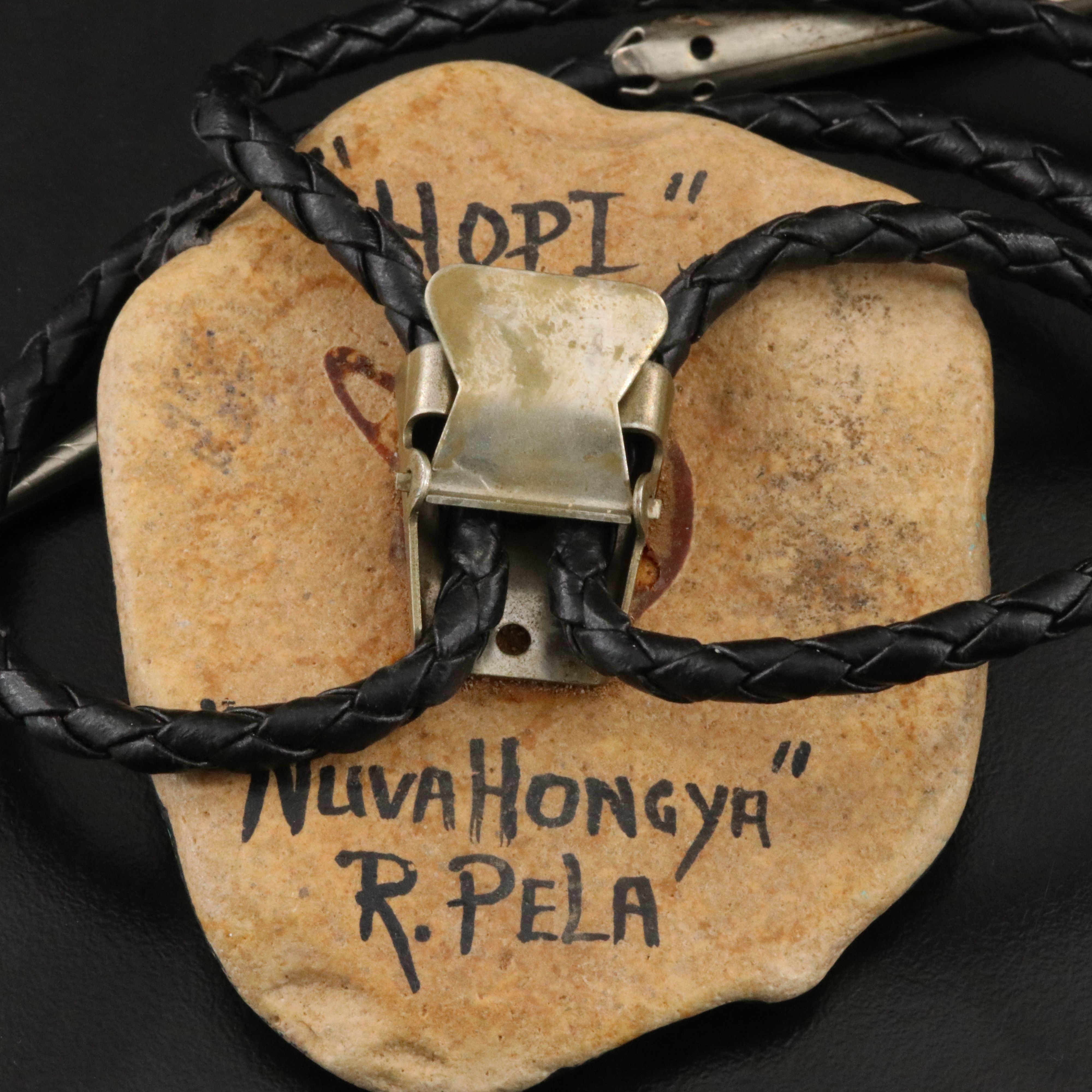 Roxie Pela Hopi Painted Toad Bolo Tie