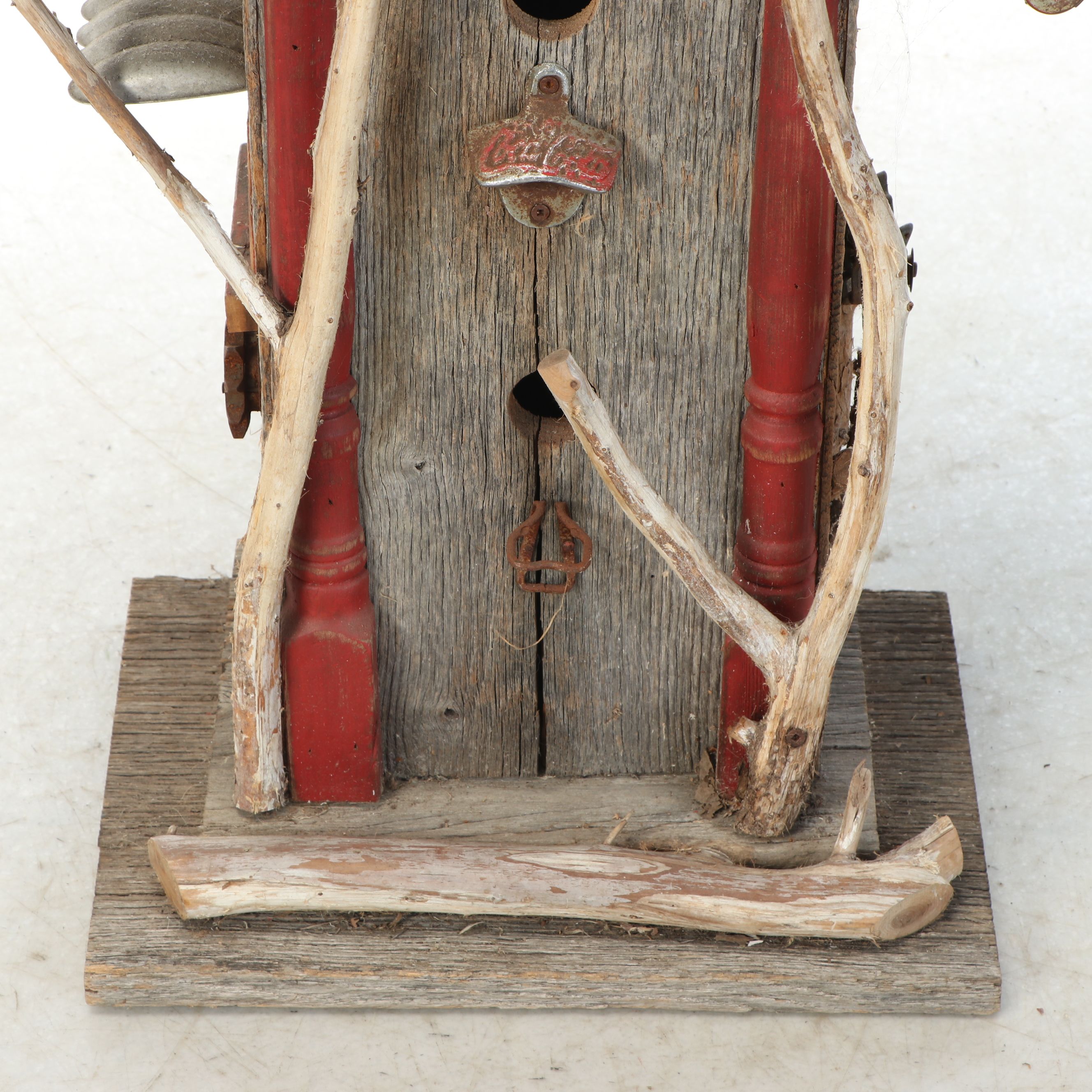 Handcrafted Steven Guenther Coca-Cola Crate Folk Art Bird House