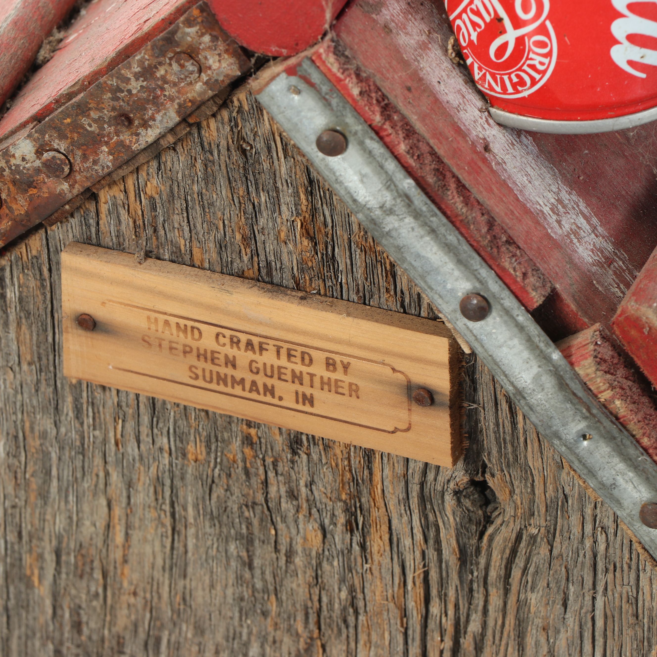 Handcrafted Steven Guenther Coca-Cola Crate Folk Art Bird House
