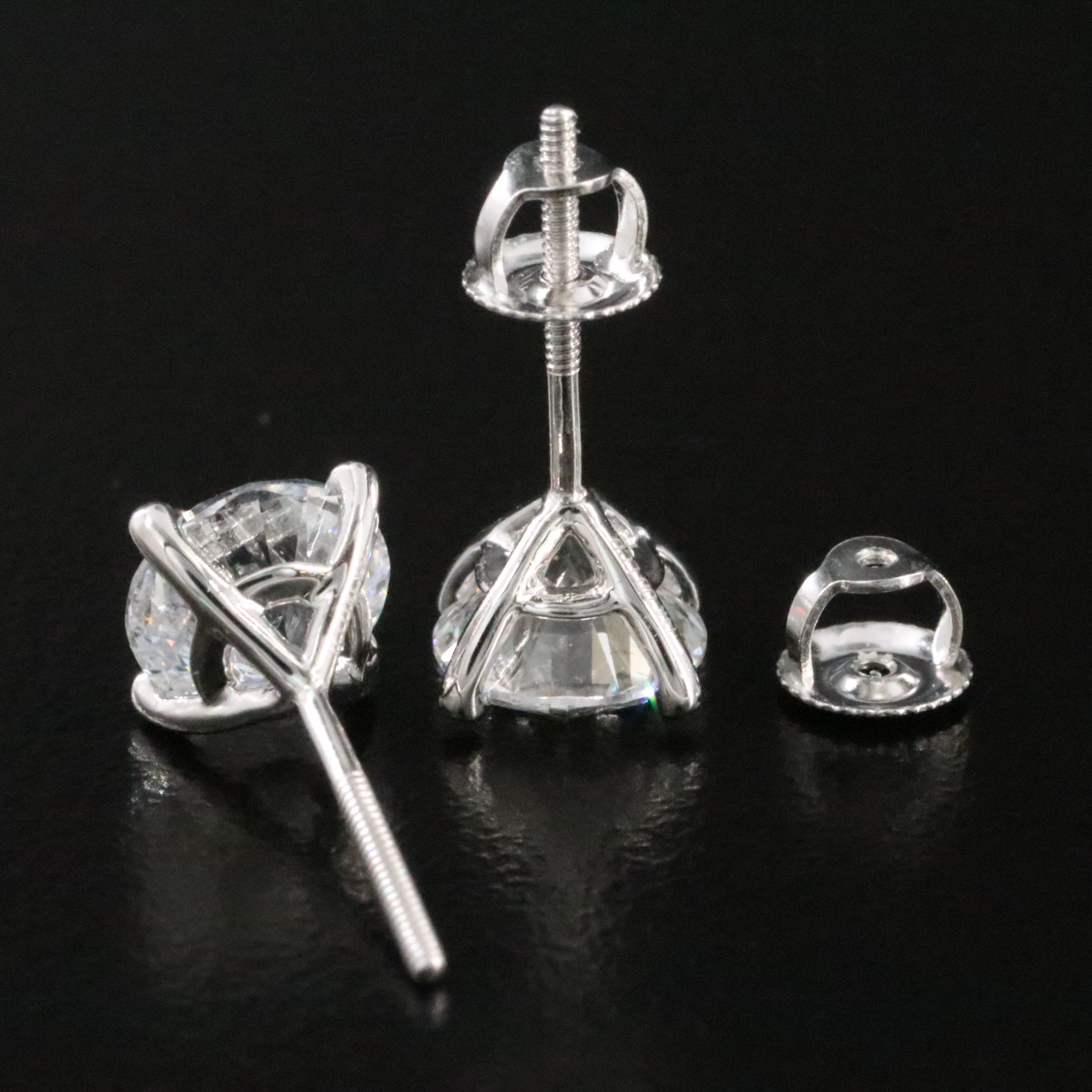 14K 1.90 CTW Lab Grown Diamond Stud Earrings