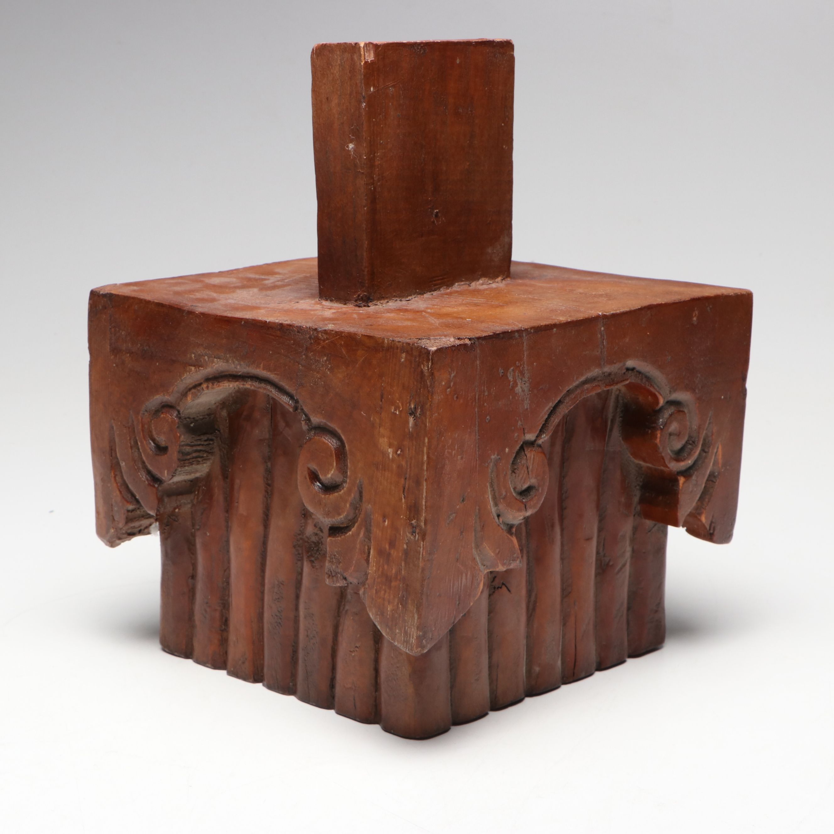 Revival Styled Handmade Wooden Ornate Architectural Decorative Wall Element