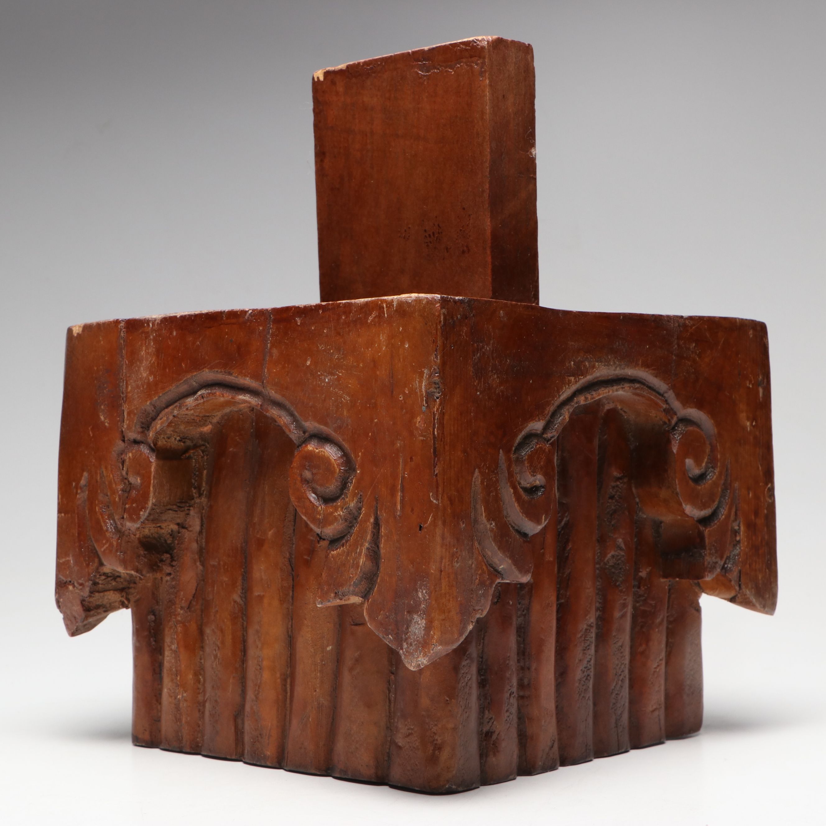 Revival Styled Handmade Wooden Ornate Architectural Decorative Wall Element