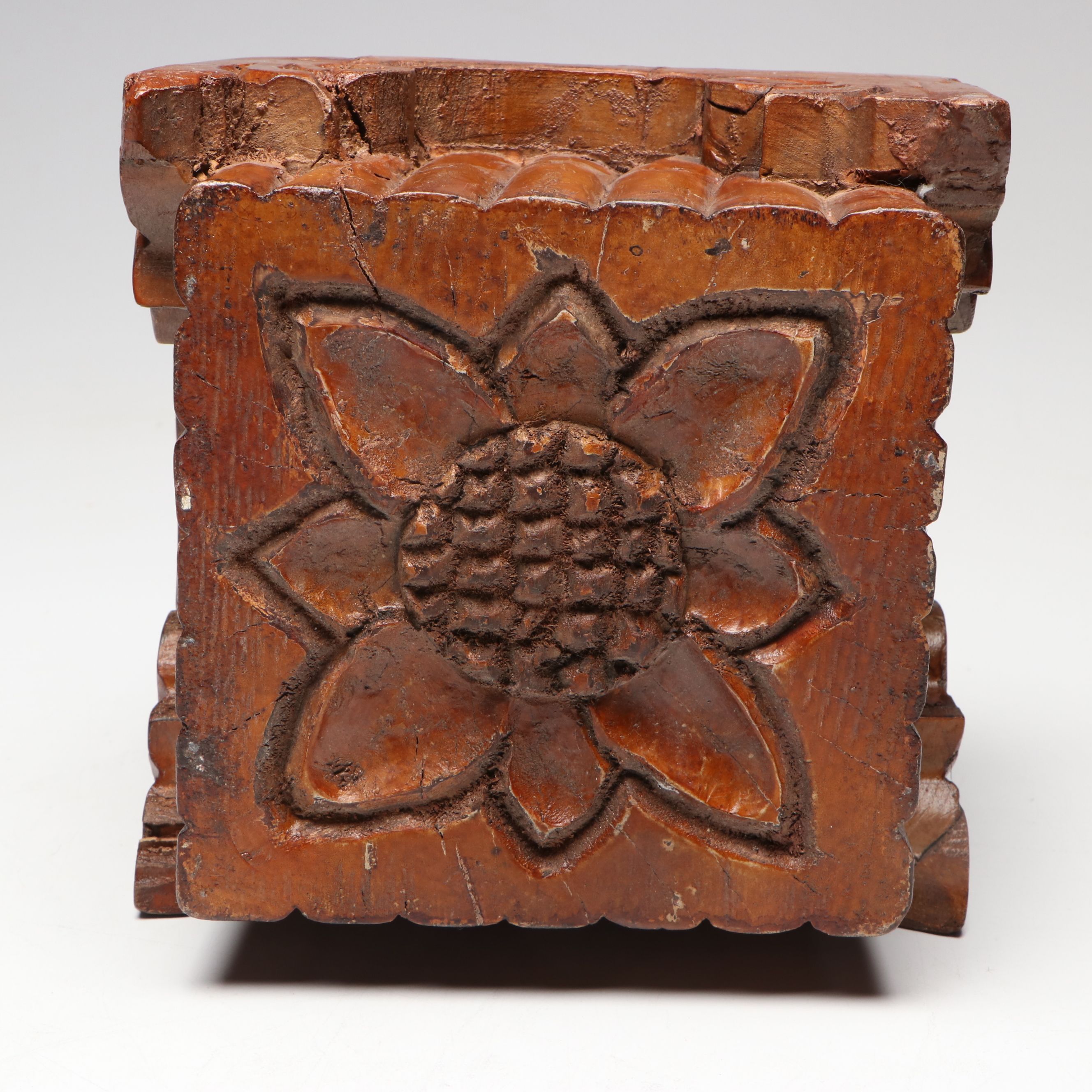 Revival Styled Handmade Wooden Ornate Architectural Decorative Wall Element