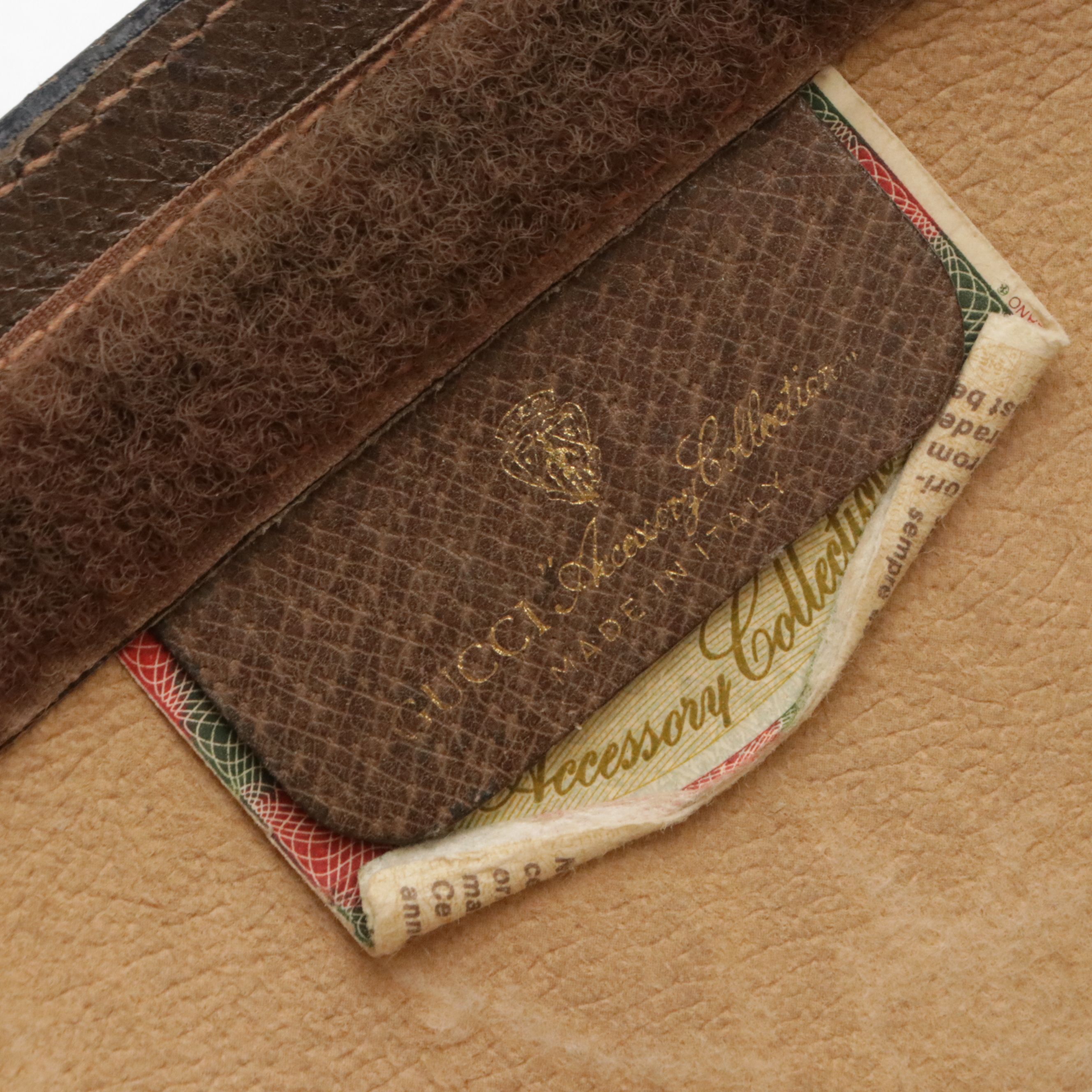 Gucci Accessory Collection GG Spreme Canvas, Web Stripe, and Leather Clutch