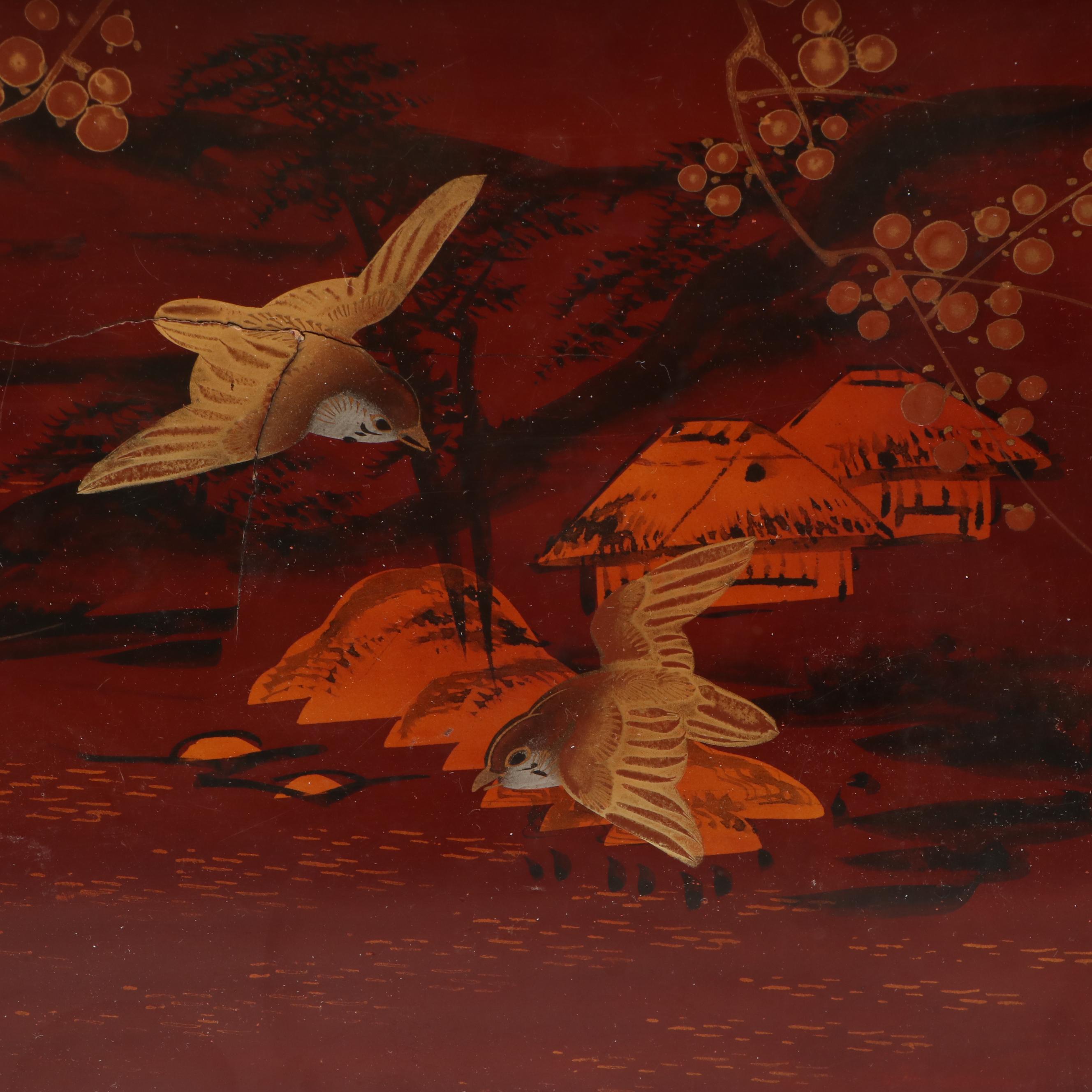 Japanese Lacquered Tray, Mid to Late 20th Century