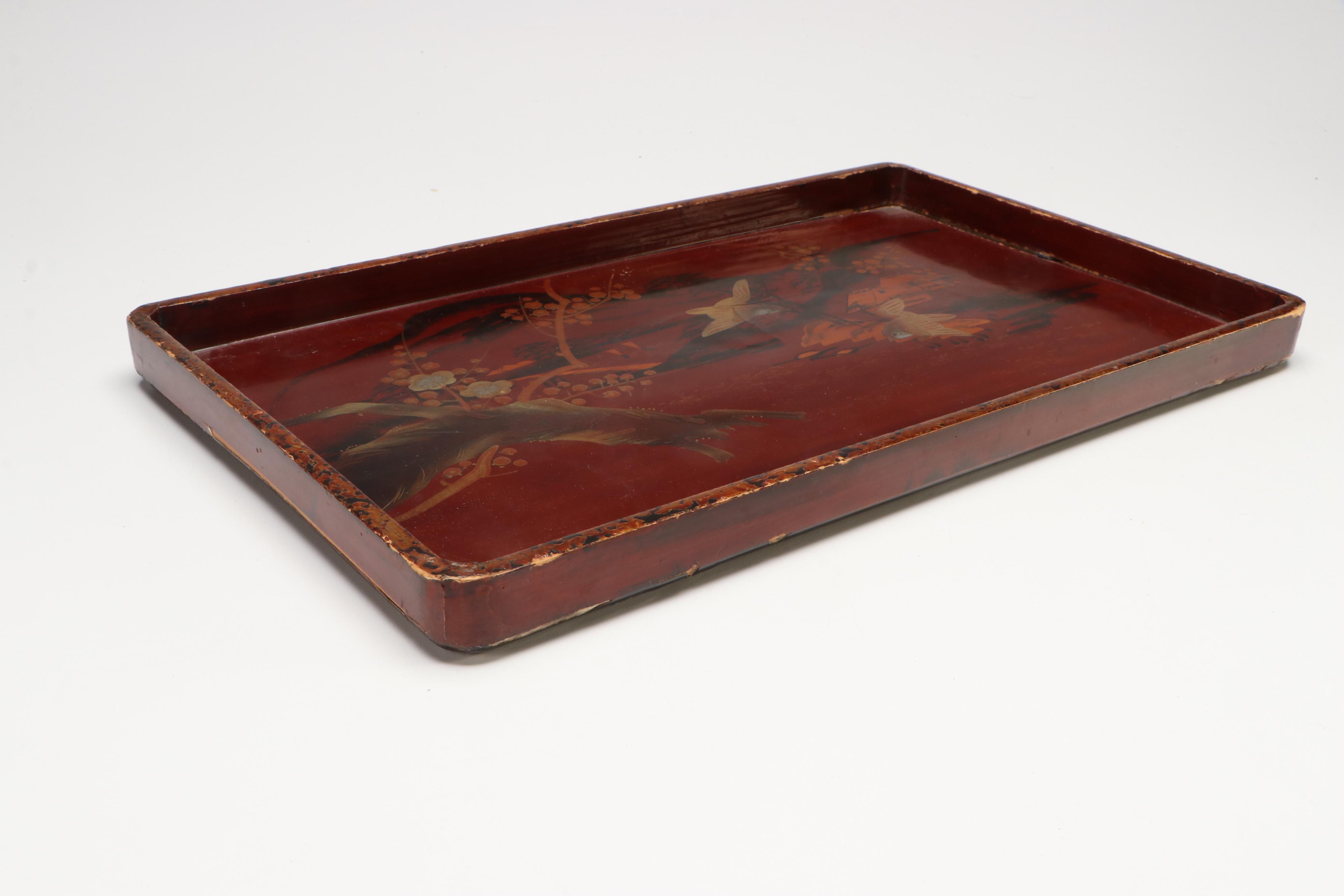Japanese Lacquered Tray, Mid to Late 20th Century