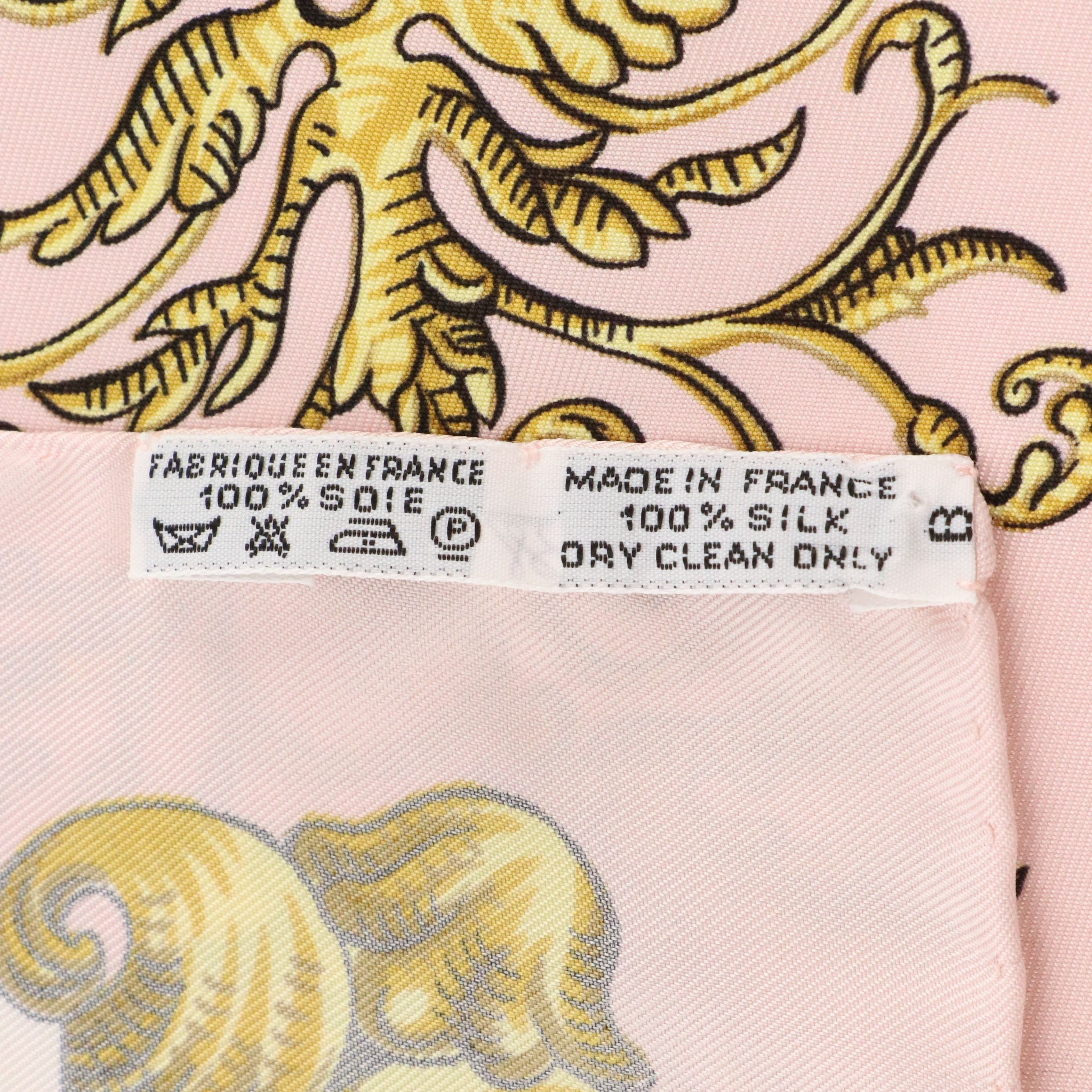 Hermès "Ludovicus Magnus" Silk Twill Scarf 90