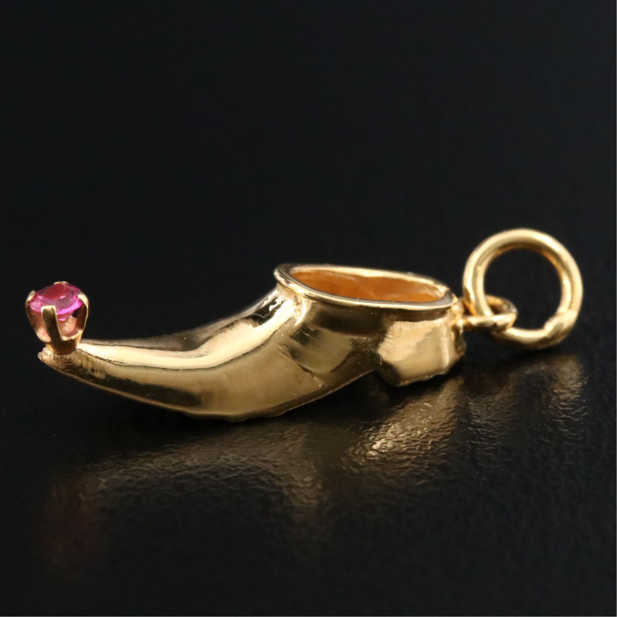 18K Ruby Shoe Charm