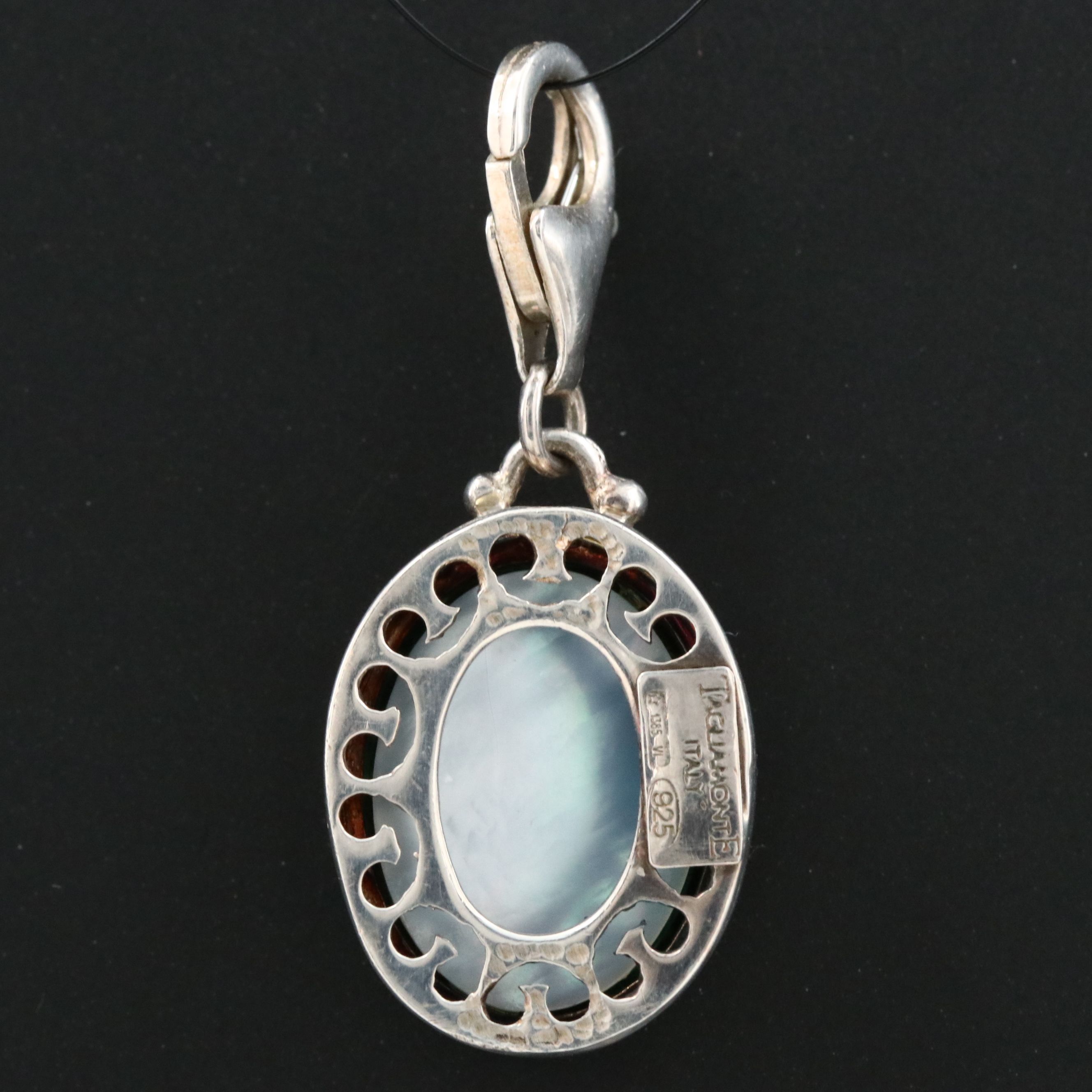 Tagliamonte Sterling Eros and Dog Intaglio Charm Pendant