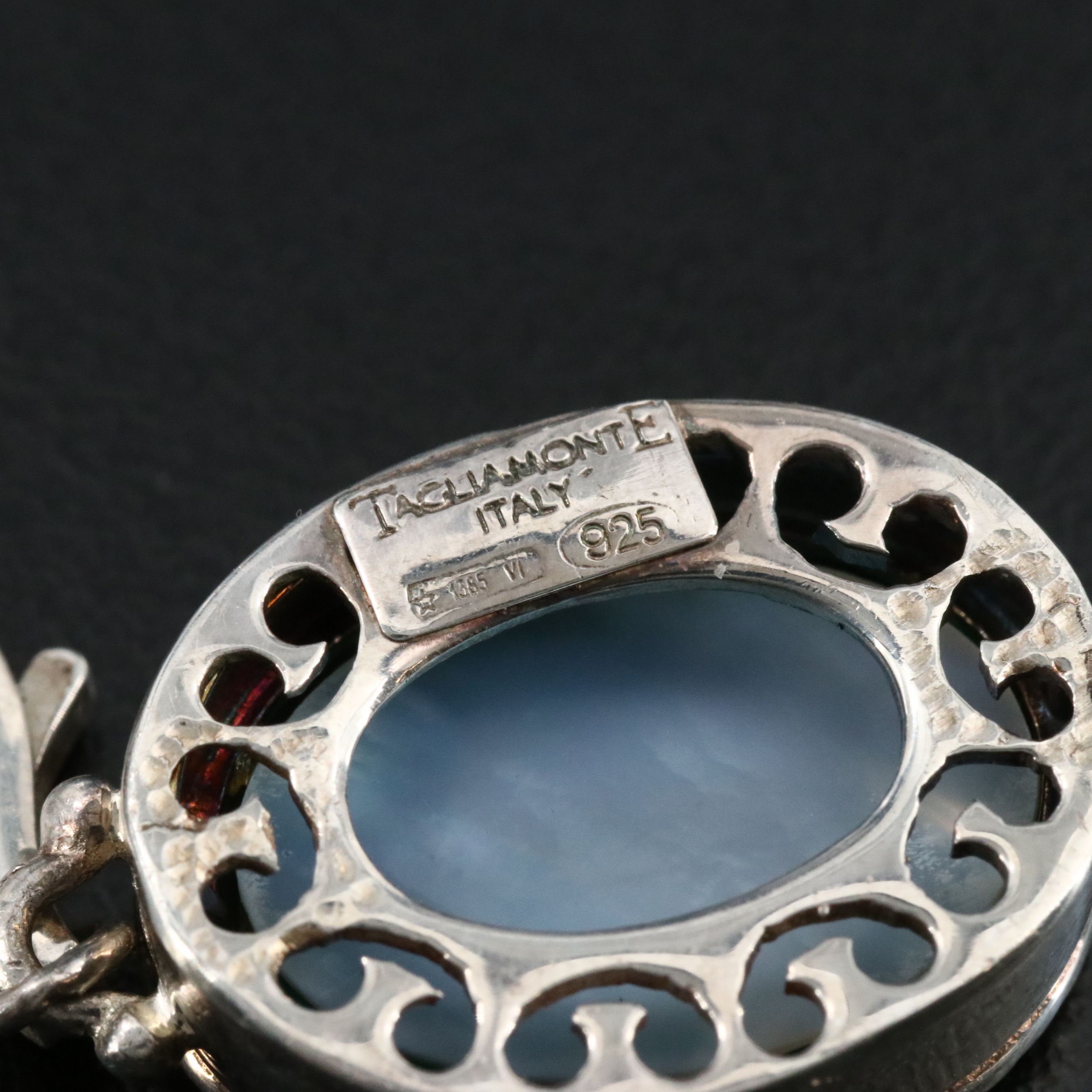 Tagliamonte Sterling Eros and Dog Intaglio Charm Pendant