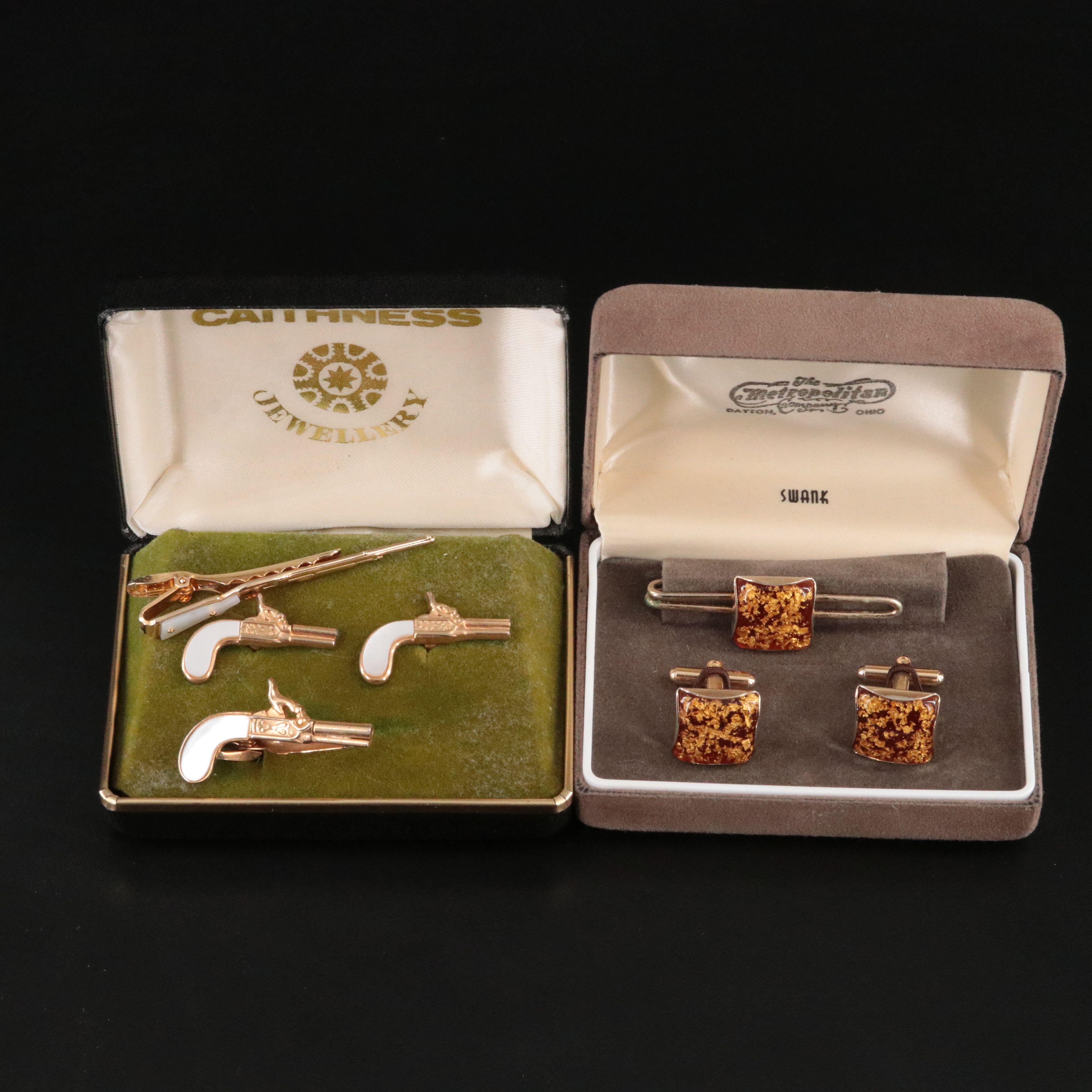 Black Coral, Tiger's Eye and Mother-of-Pearl Featured in Cufflink Collection