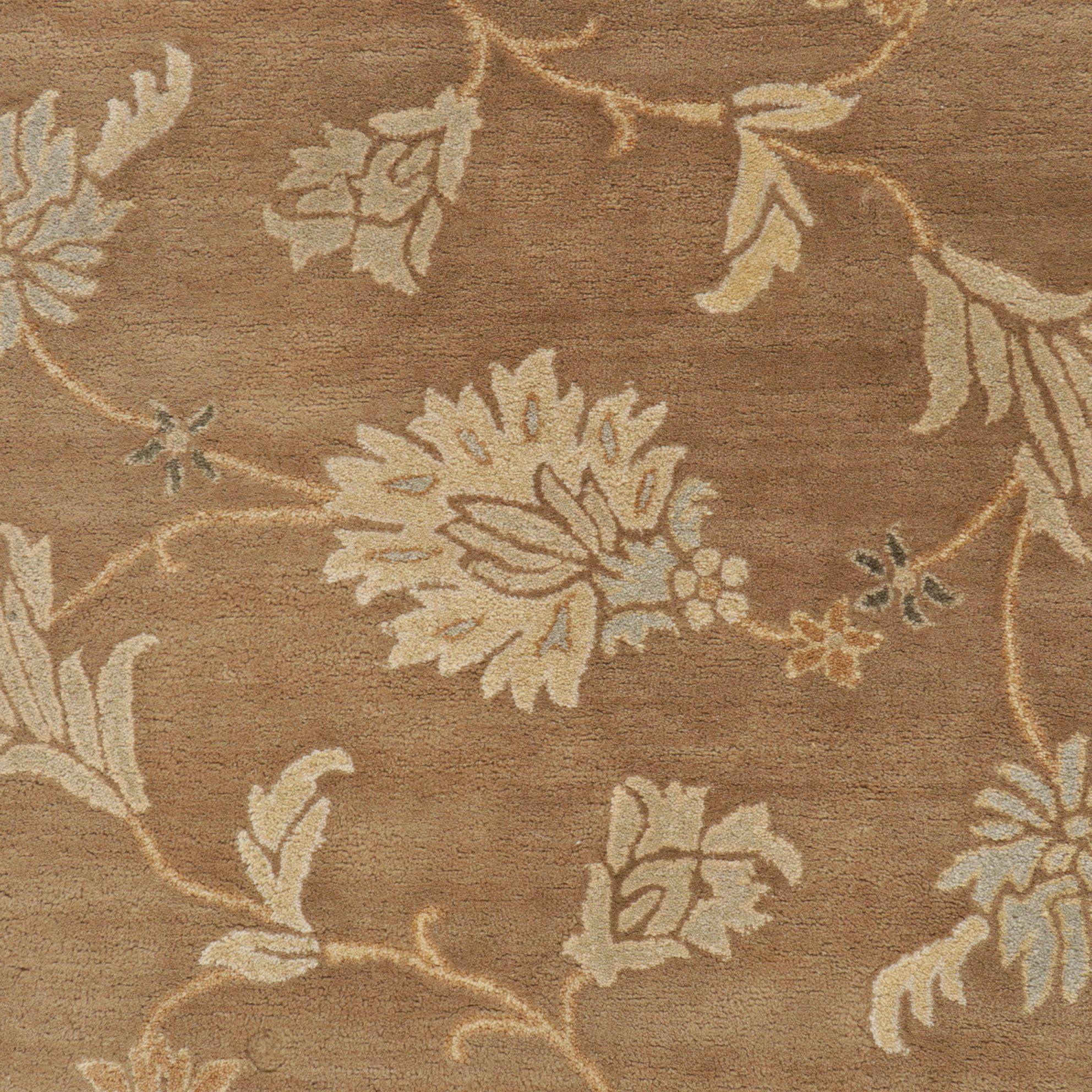 5'6 x 8'3 Hand-Tufted Indo-Persian Style Peshawar Area Rug