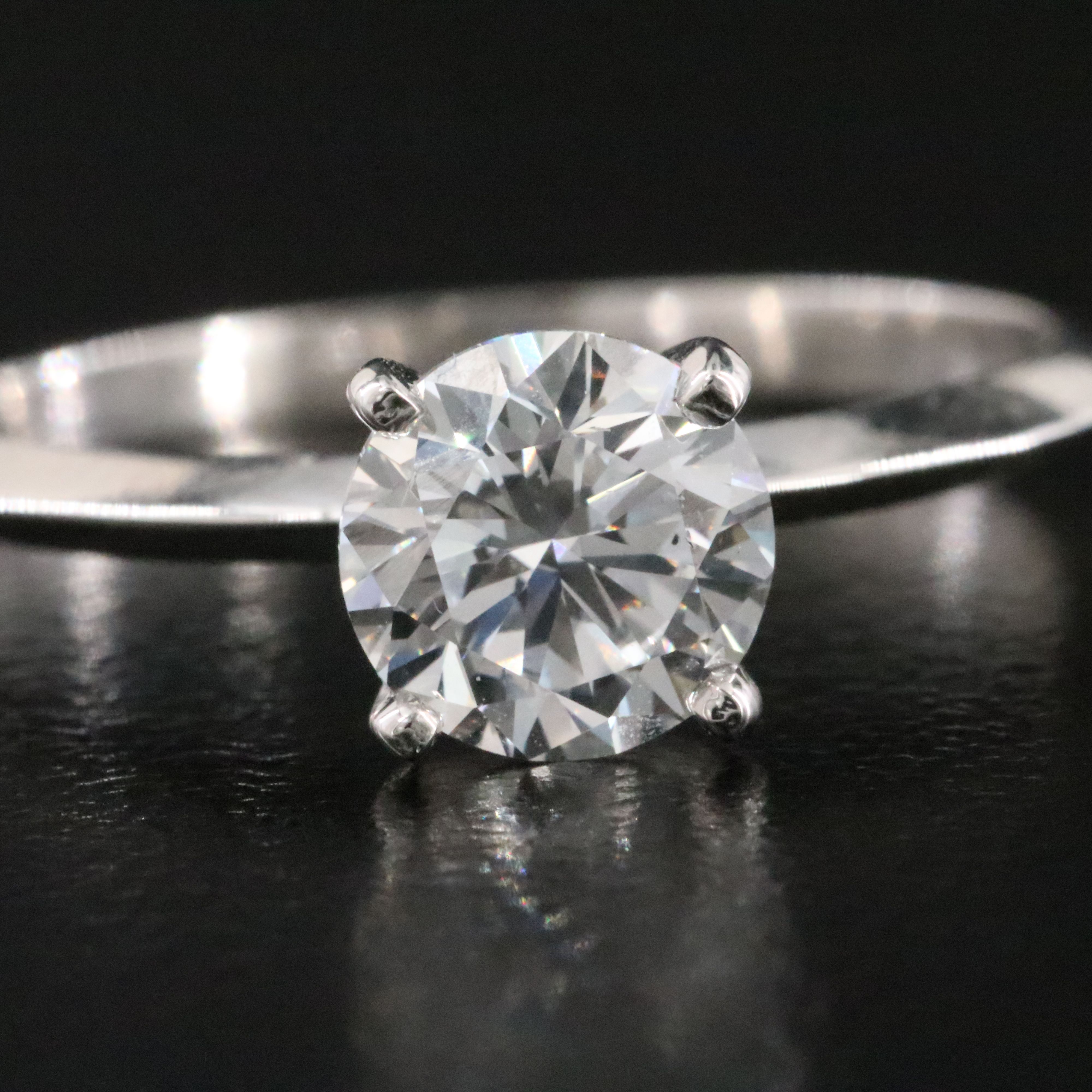 10K 0.96 CT Lab Grown Diamond Solitaire Ring