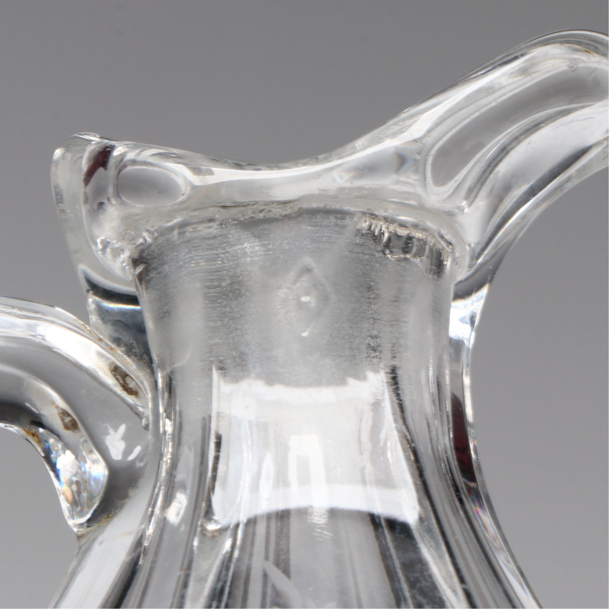 Gorham "Lotus" Crystal Creamer with Anchor Hocking, Federal and Other Serveware