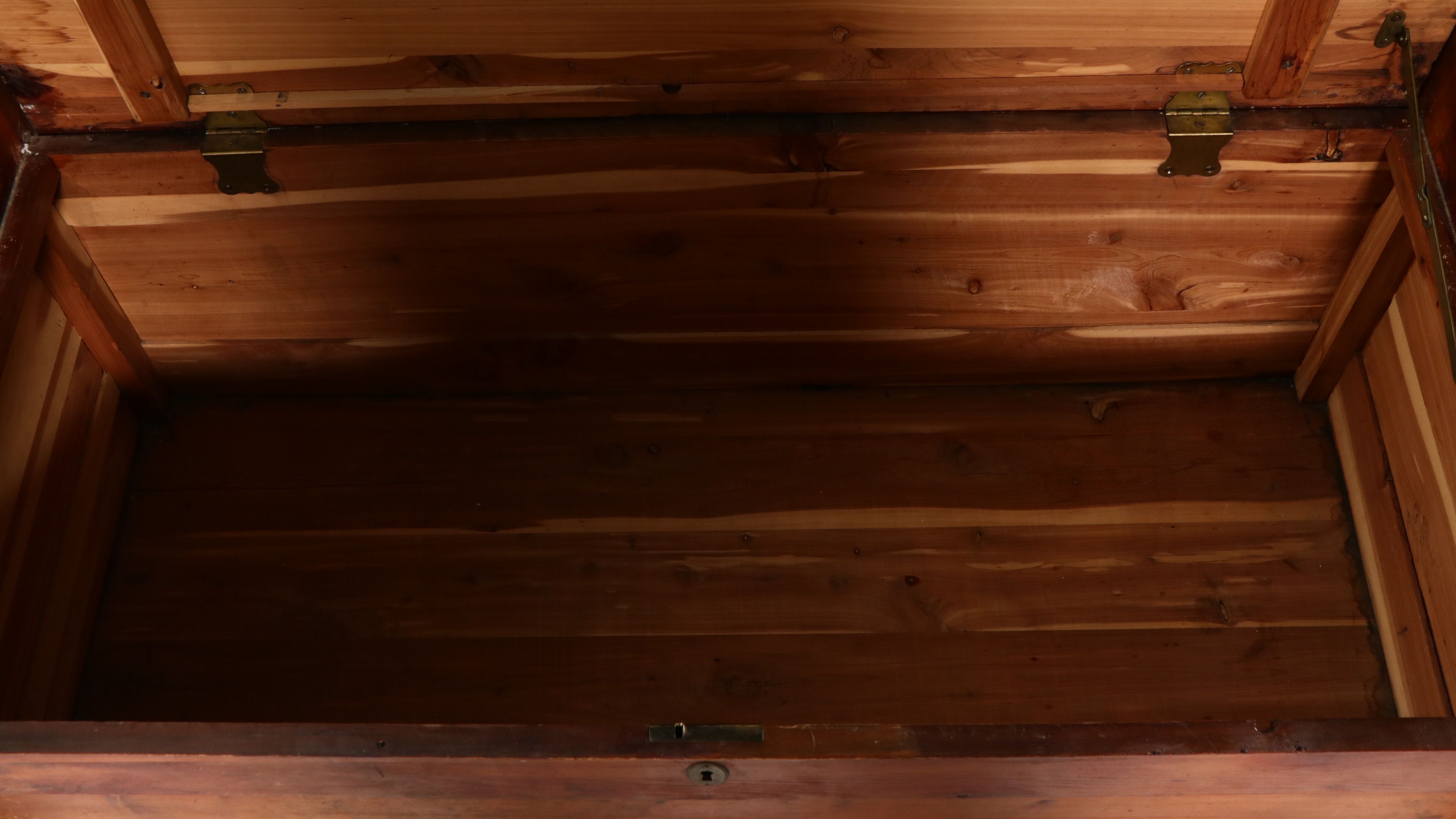 Cedar Chest with Scroll Splayed Sides, Early to Mid-20th Century