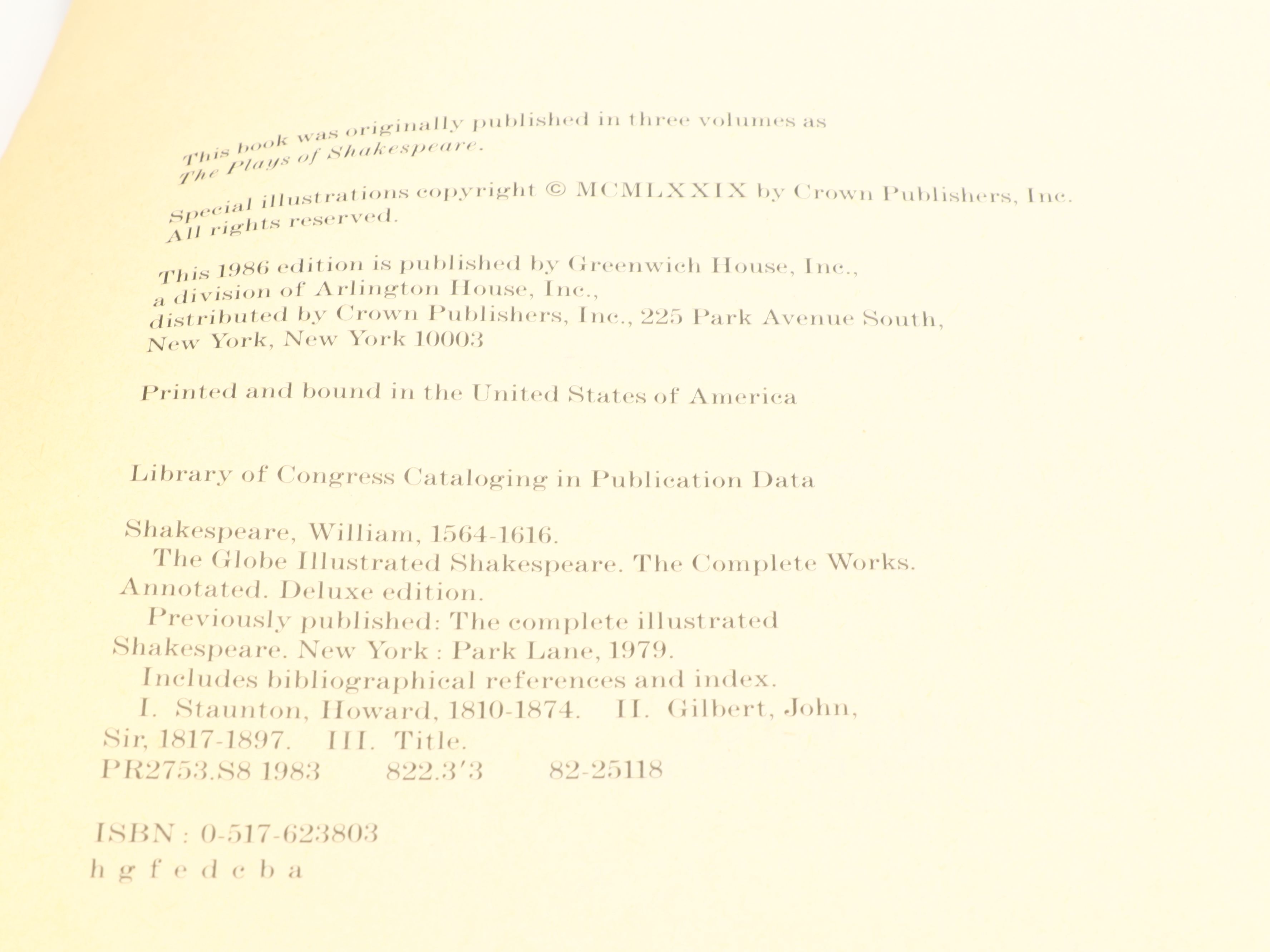 "The Globe Illustrated Shakespeare" with Other Theater and Art Books