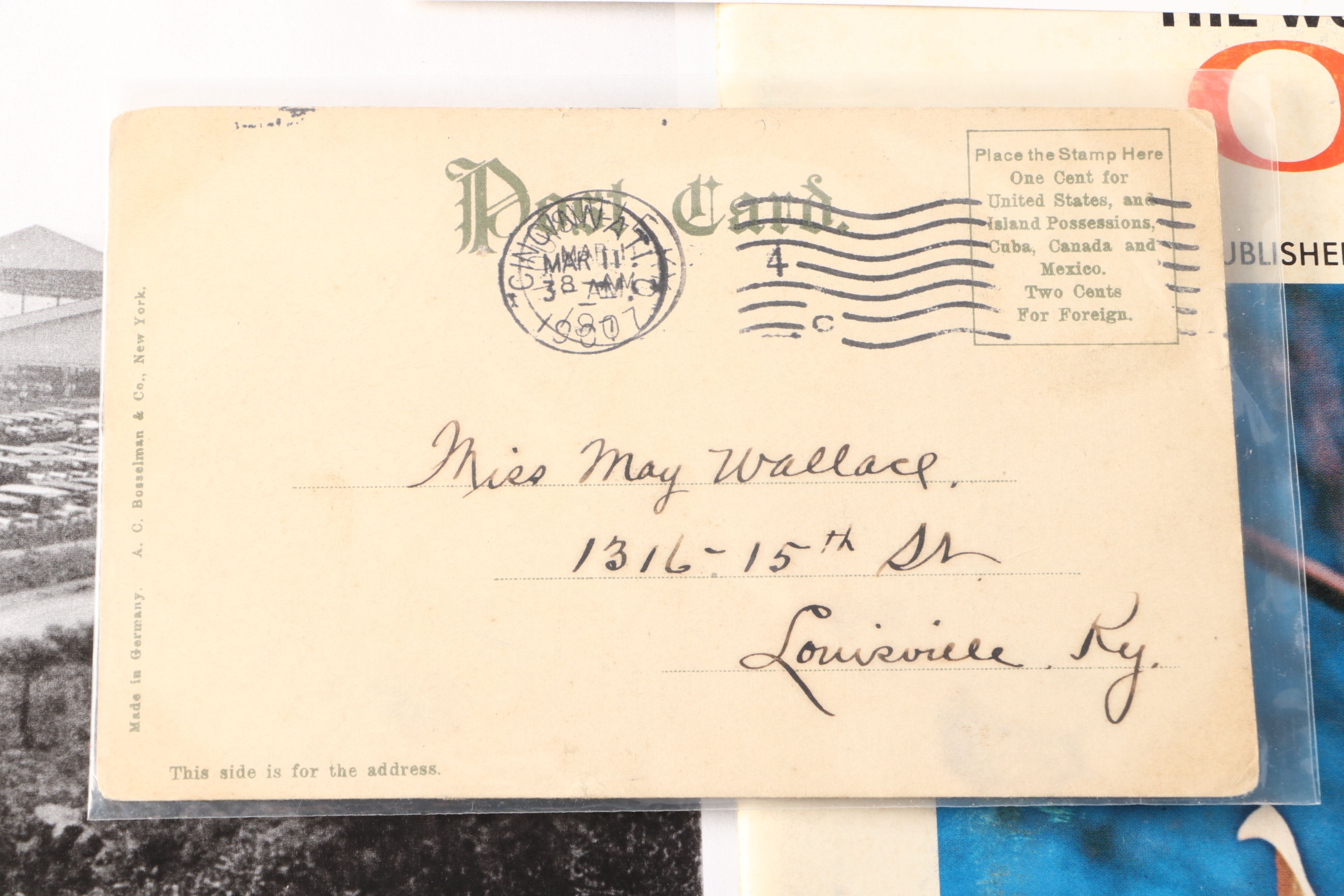 1913 Livestock Sale Poster, 1907 Rookwood Postcard and More