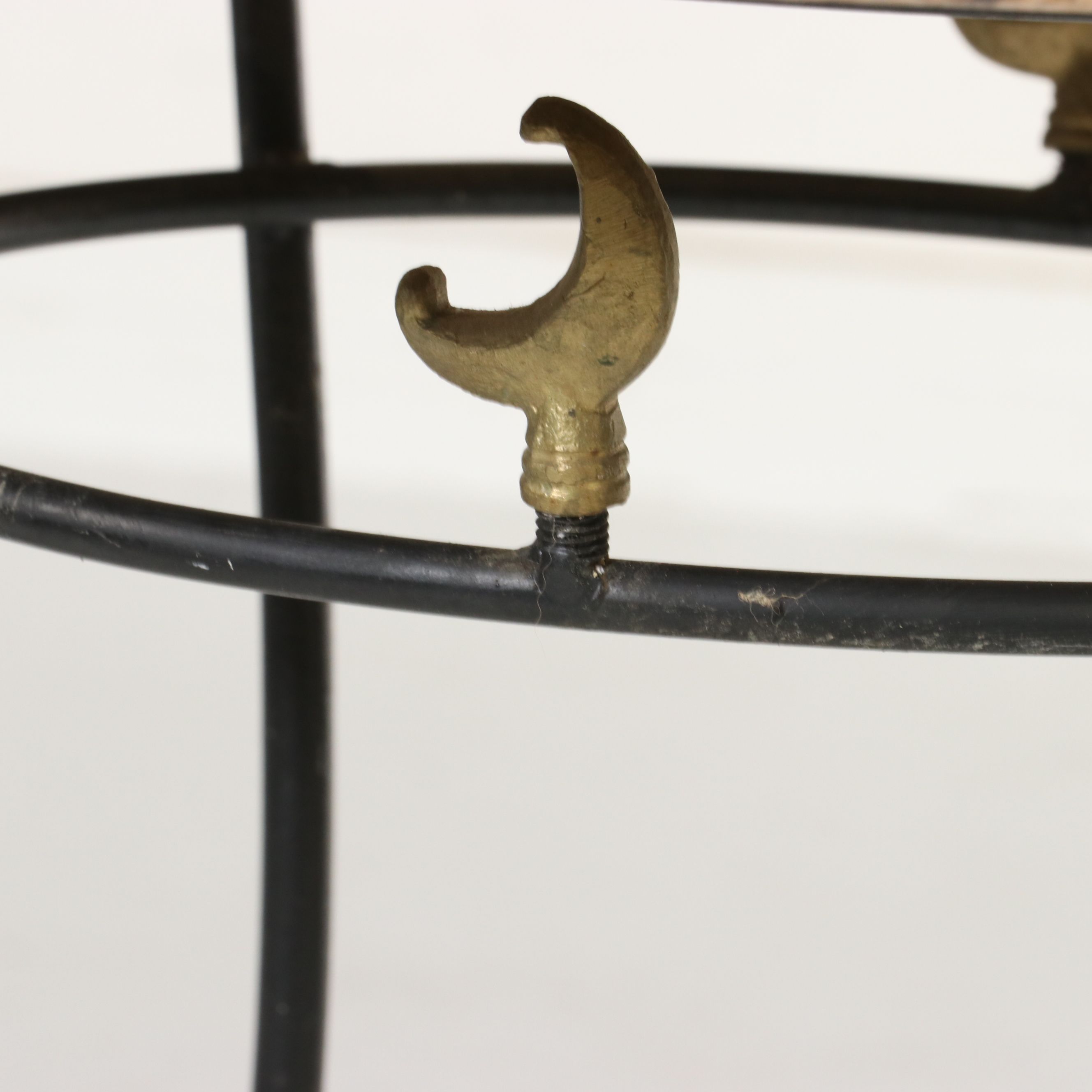 Mid Century Modern Style Celestial Themed Wrought Iron Bistro Set