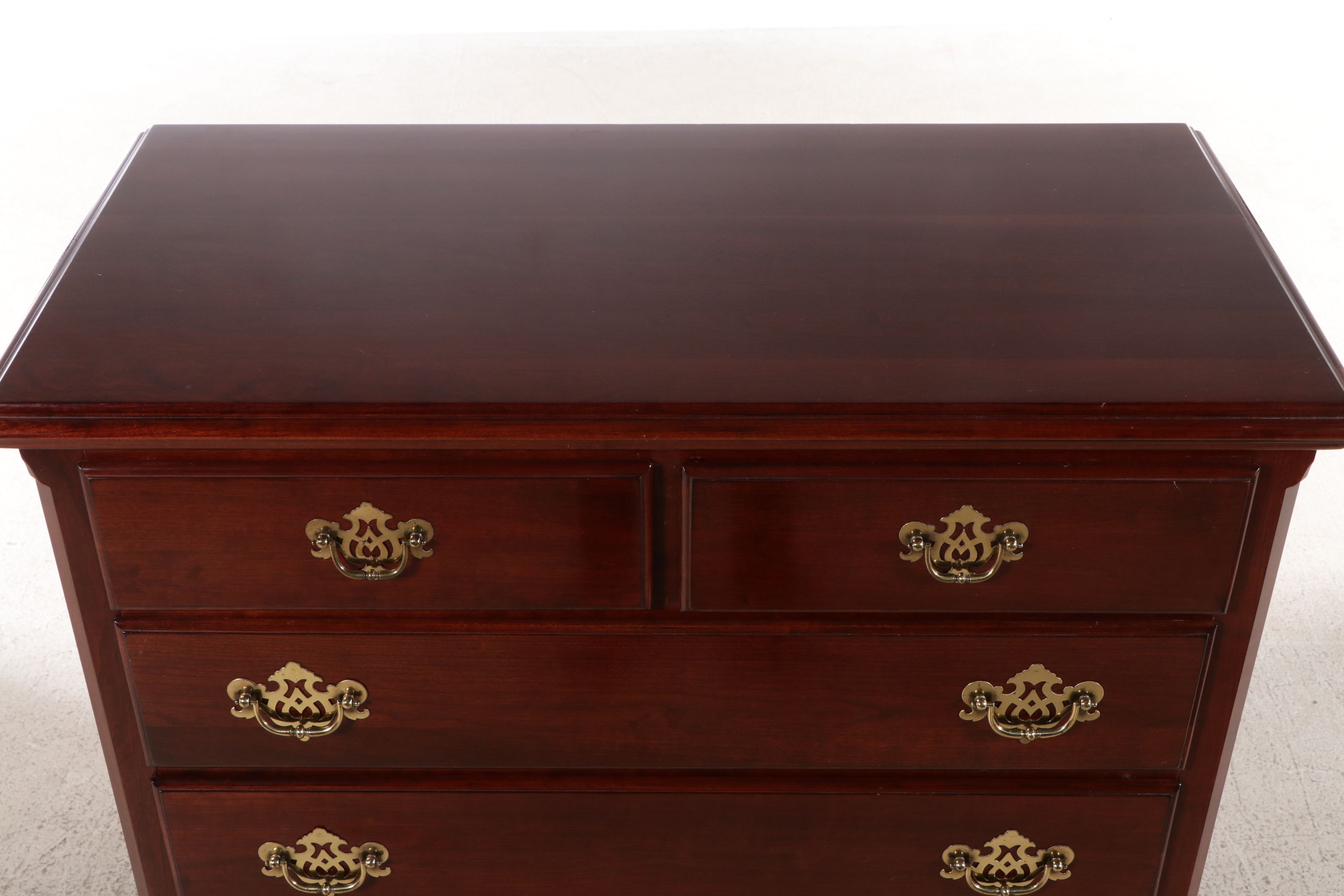 Knob Creek Chippendale Style Mahogany Finish Tall Chest of Drawers