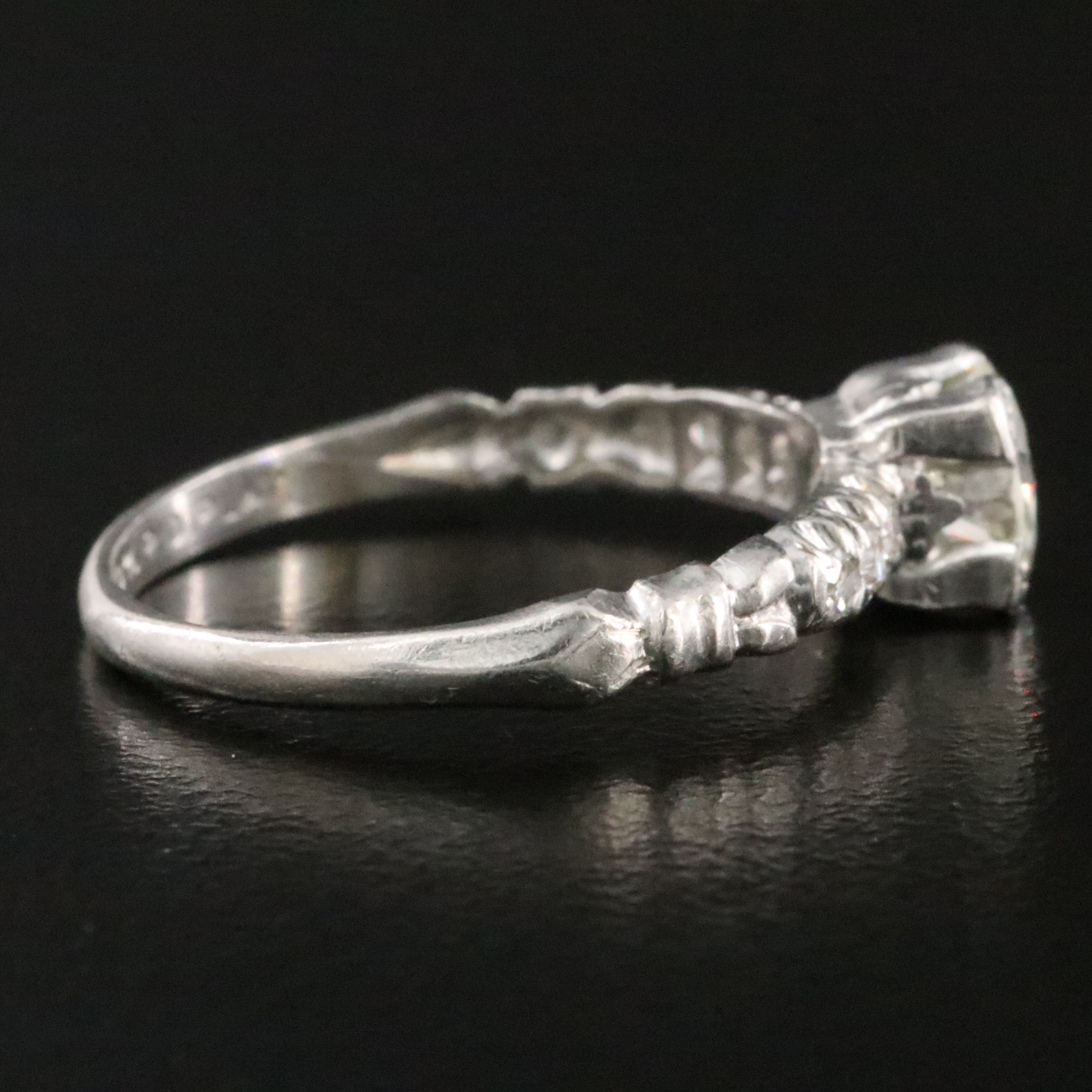 Platinum 0.63 CTW Diamond Ring
