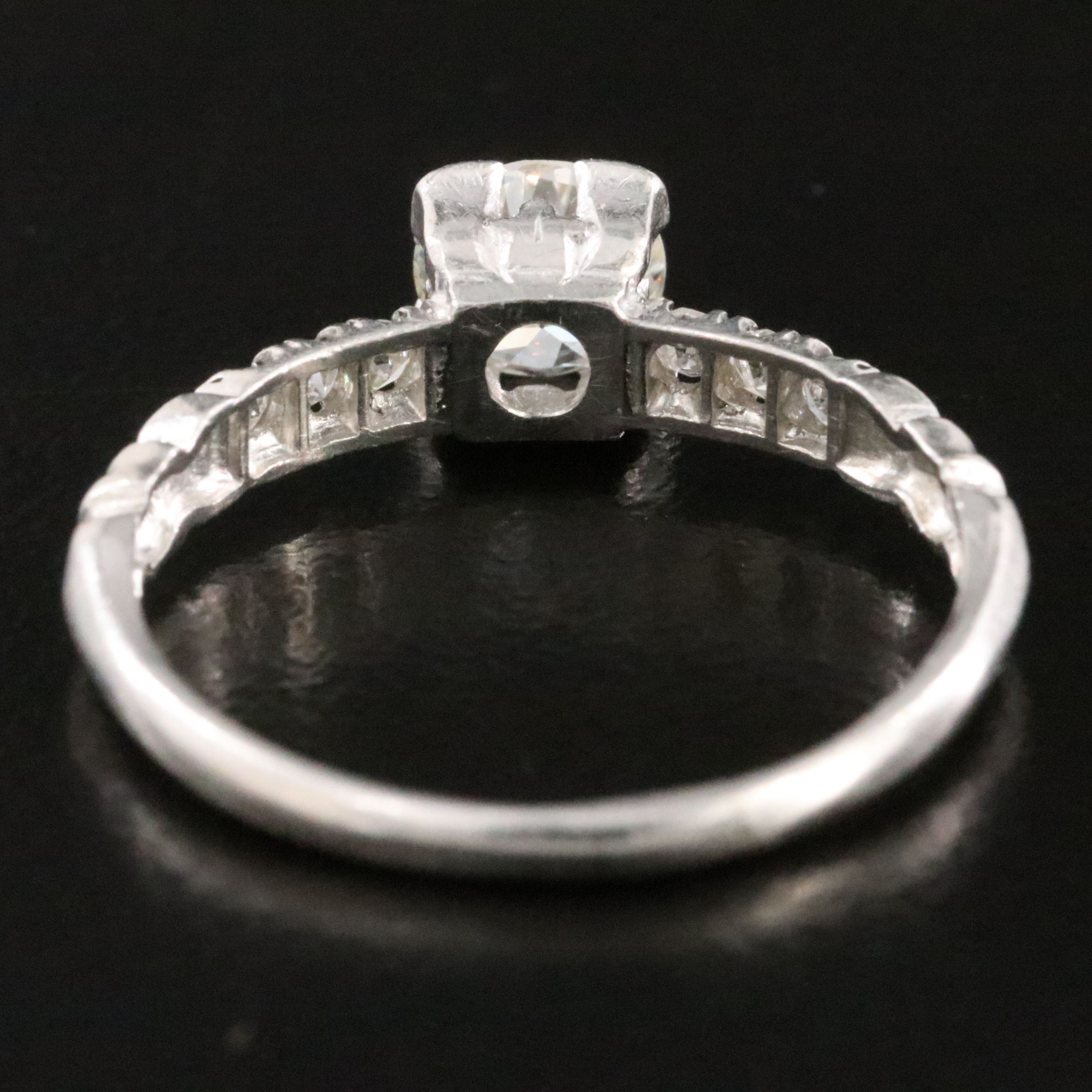 Platinum 0.63 CTW Diamond Ring