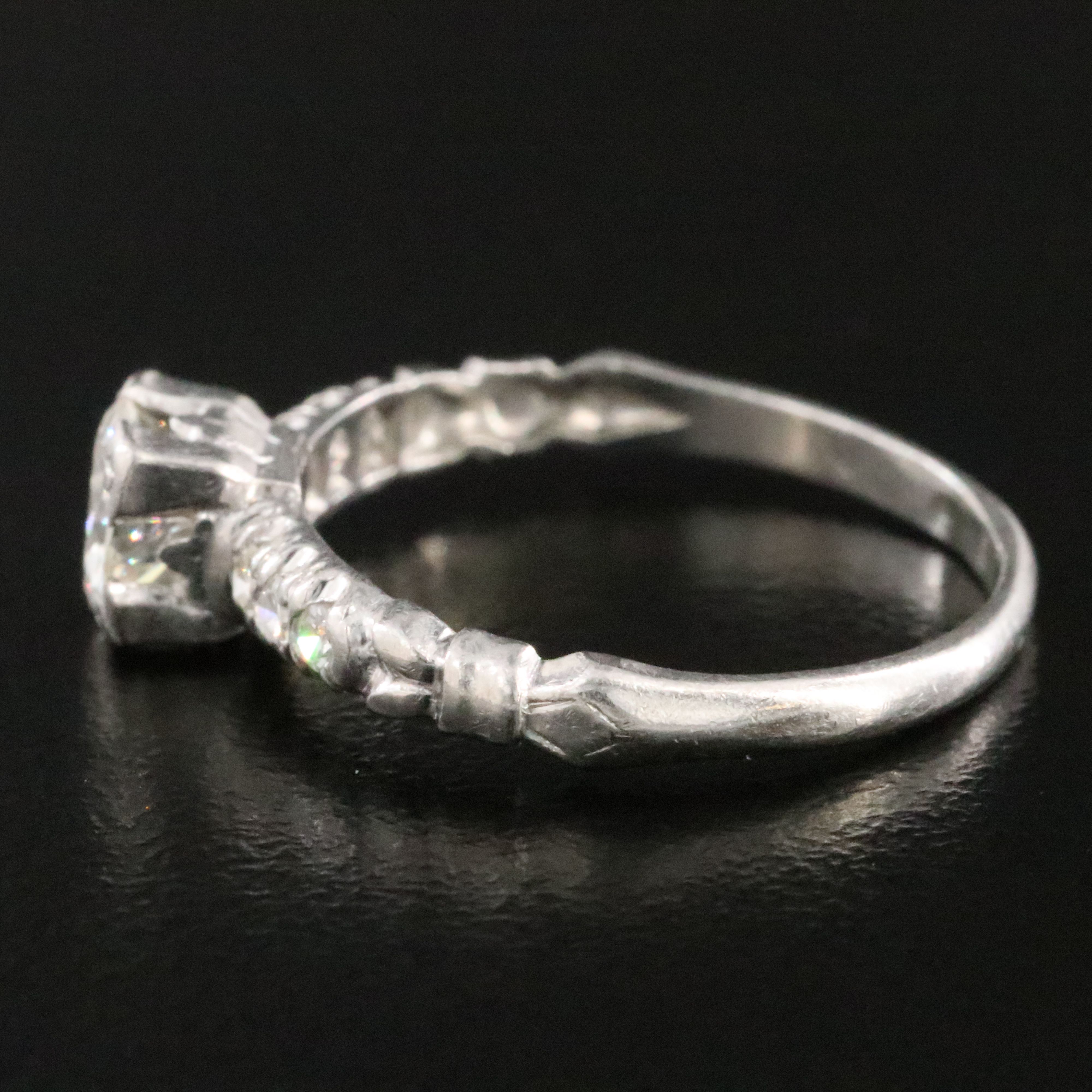 Platinum 0.63 CTW Diamond Ring