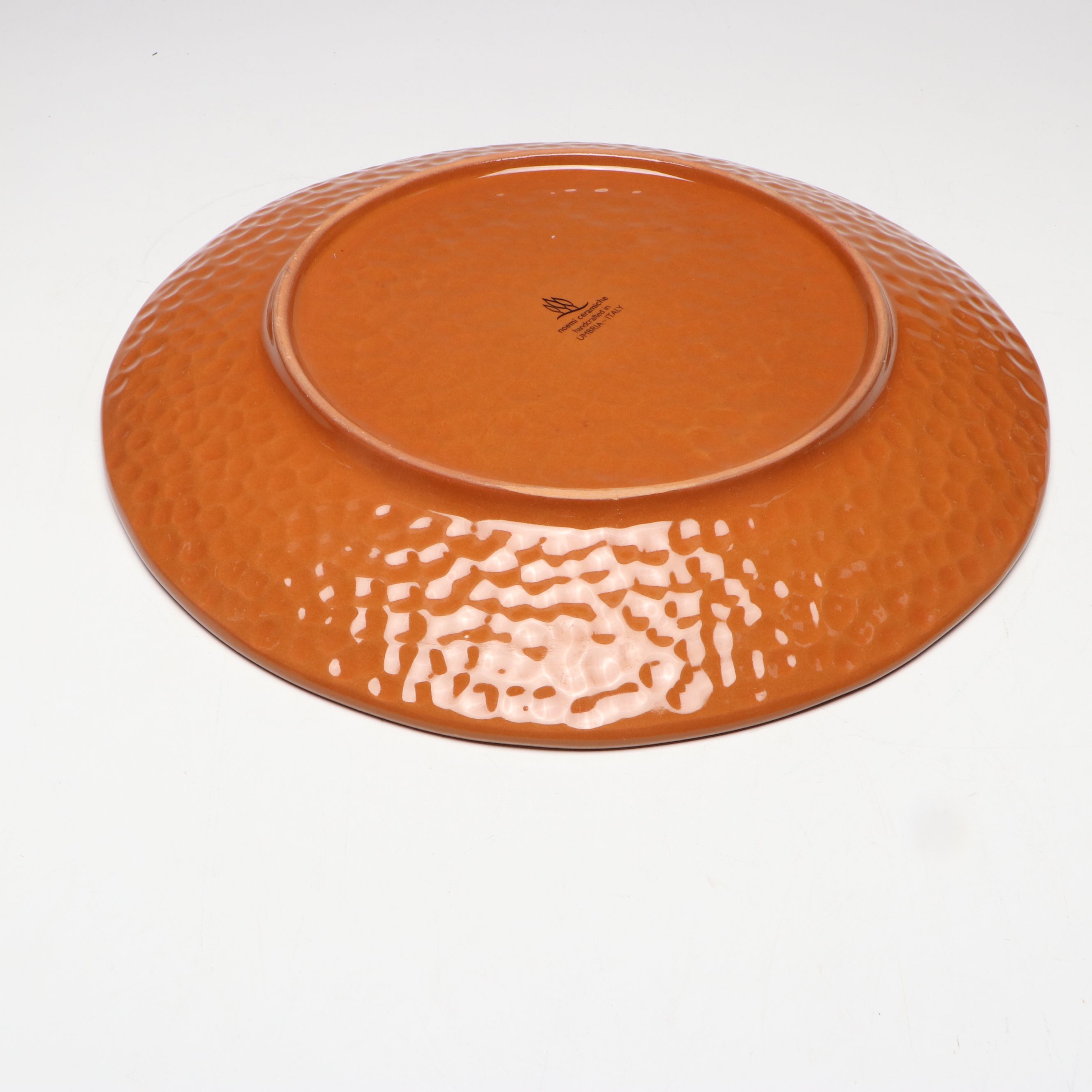 Noemi Italian Dimpled Ceramic Sunflower Platter and Bowl