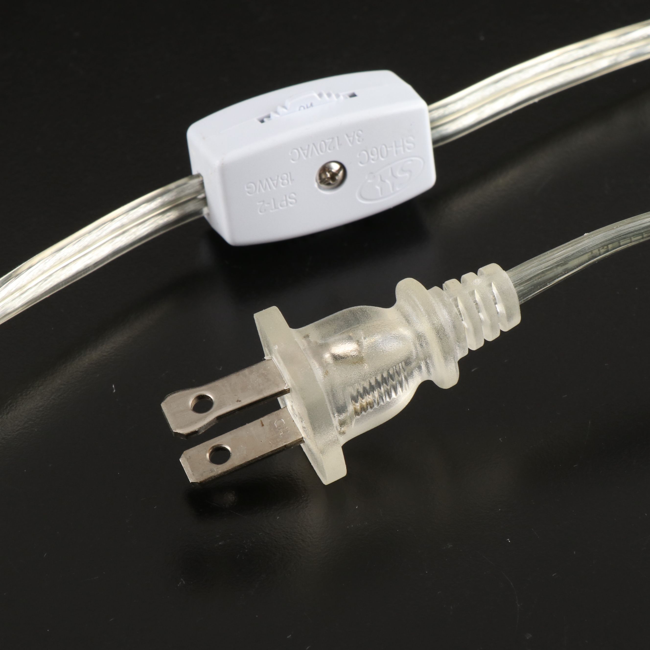 Minimalist Style Acrylic and Glass Hurricane Accent Lamps Pair