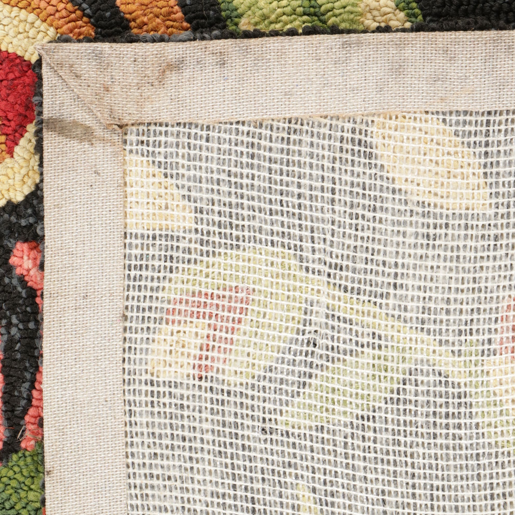 5' x 7' Hand-Hooked At Home "Santa Monica" Bright Floral Area Rug