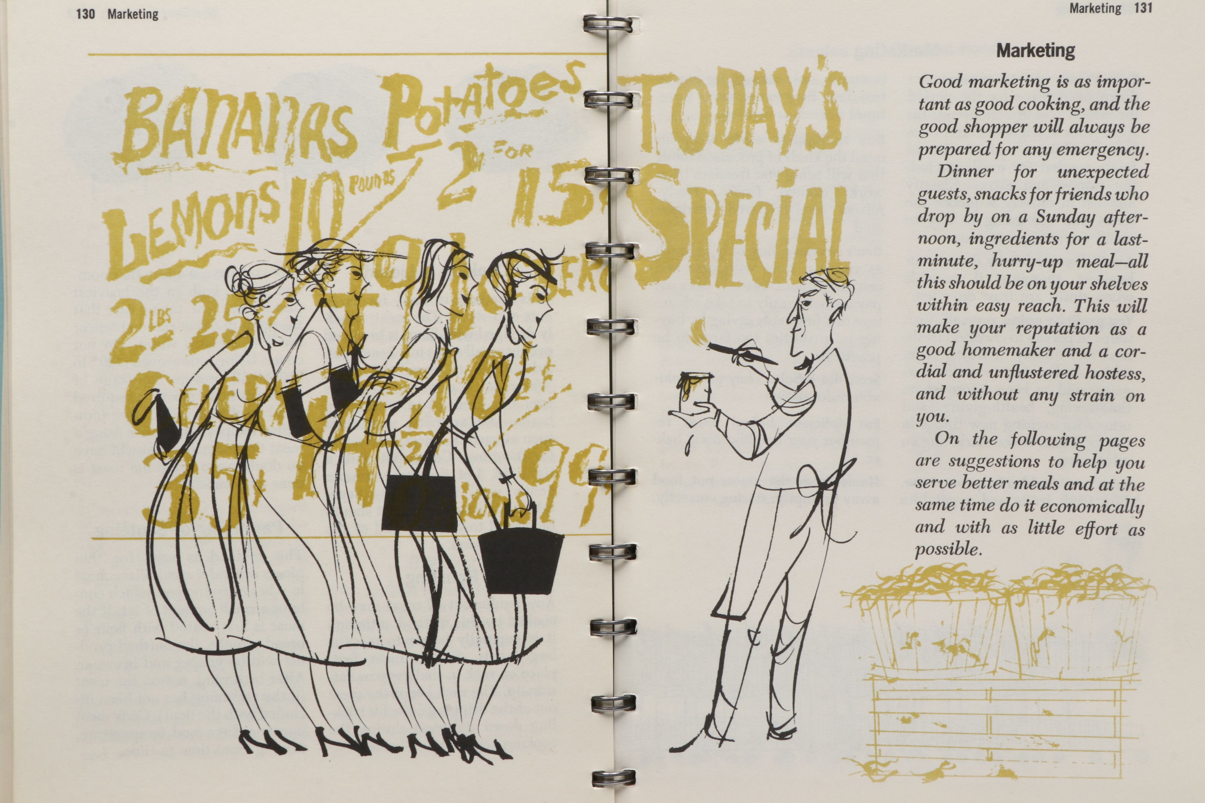 Charley Harper Illustrated First Edition "Betty Crocker's Dinner for Two," 1958