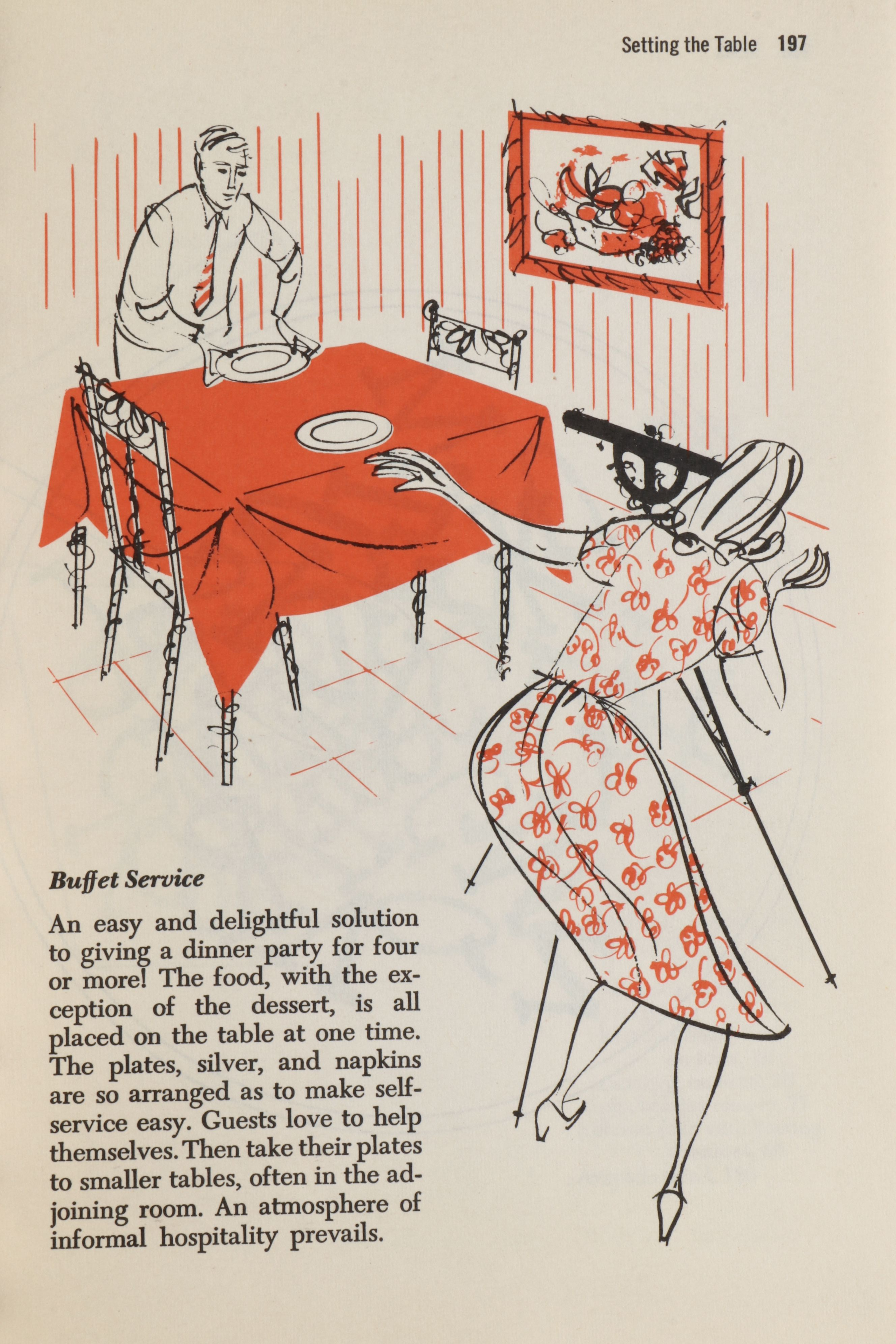 Charley Harper Illustrated First Edition "Betty Crocker's Dinner for Two," 1958