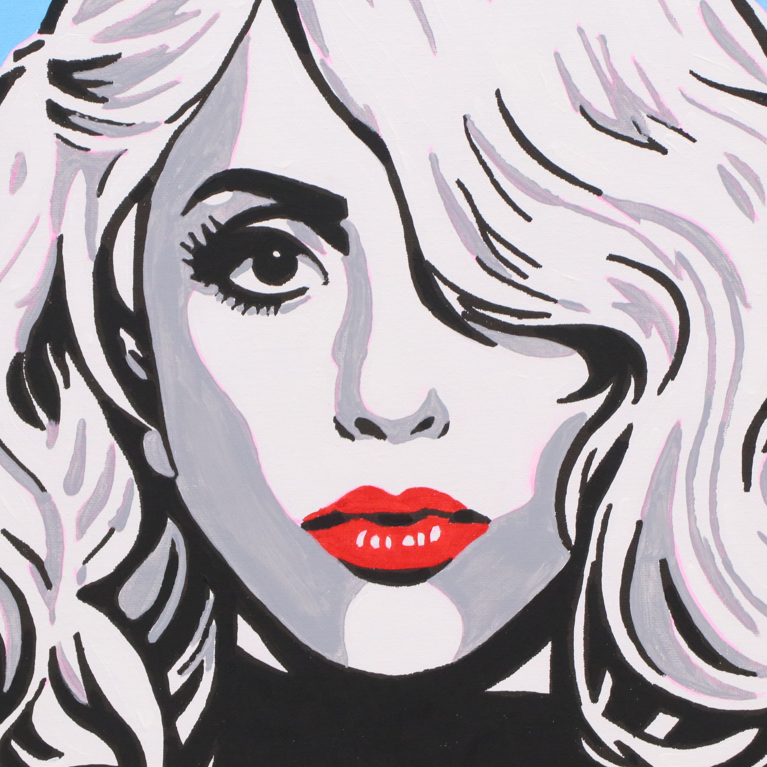 deSanto Pop Art Acrylic Painting of Lady Gaga, 2026