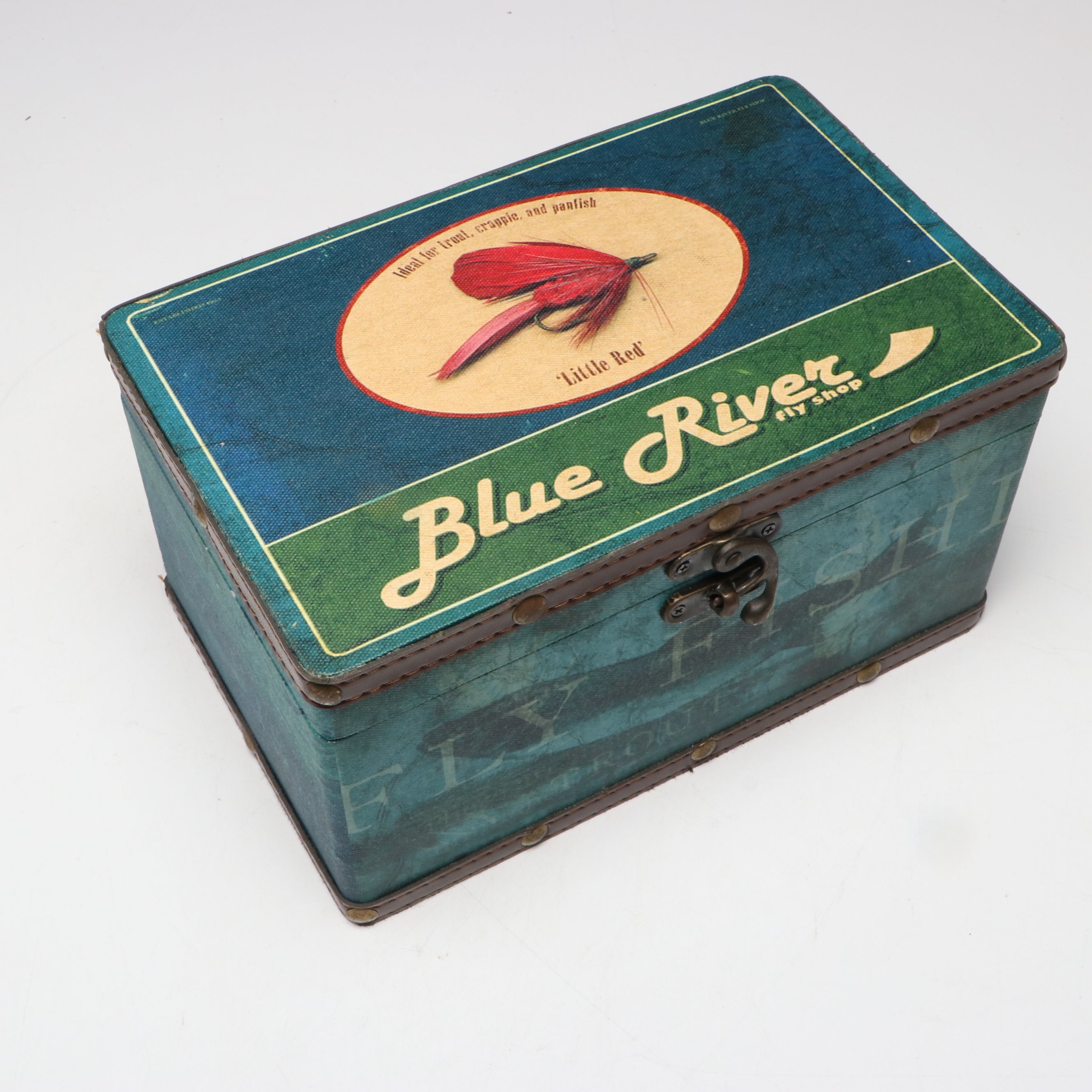 Pentax Super Program Camera and Mt. Kilimanjaro Medal in Blue River Fly Shop Box