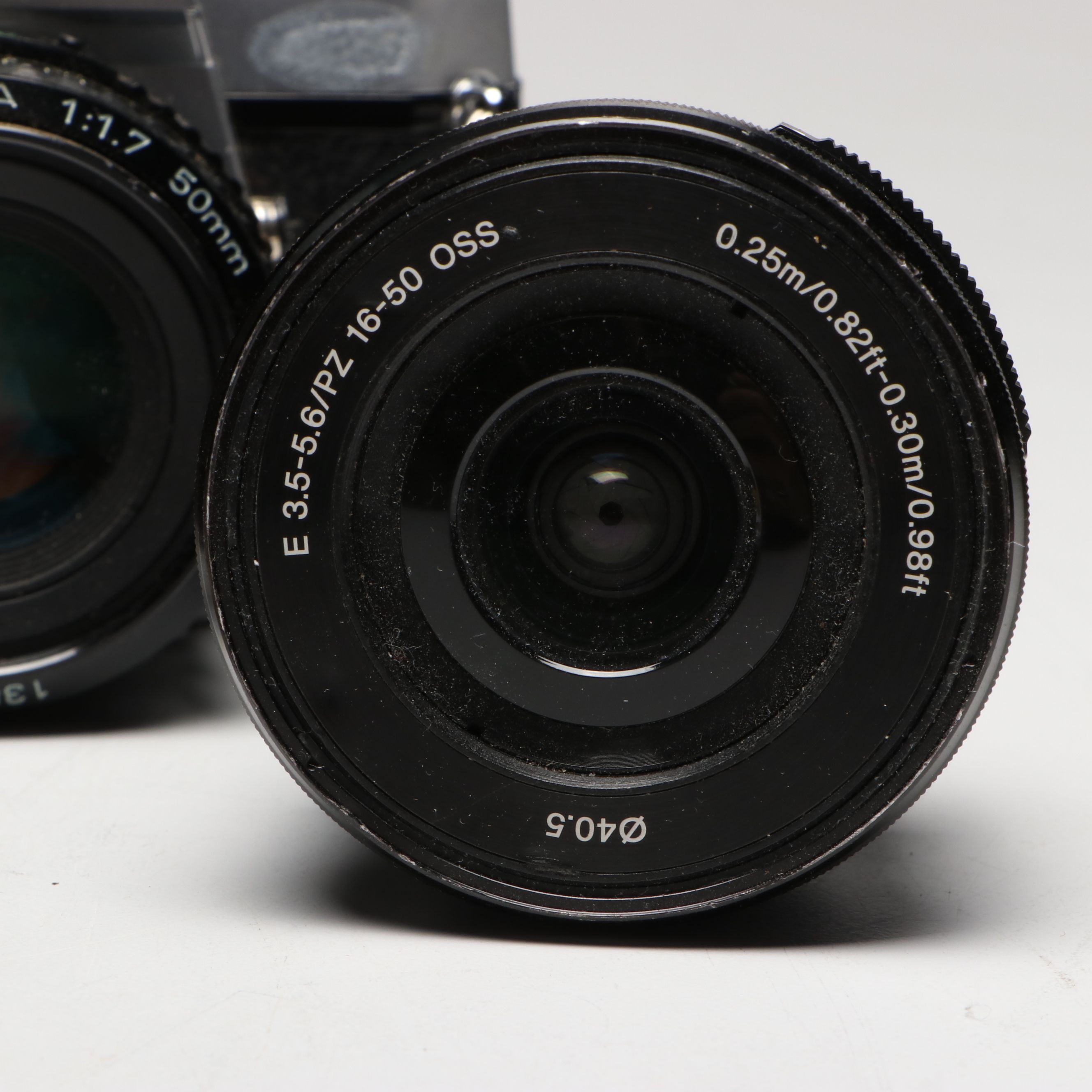 Pentax Super Program Camera and Mt. Kilimanjaro Medal in Blue River Fly Shop Box