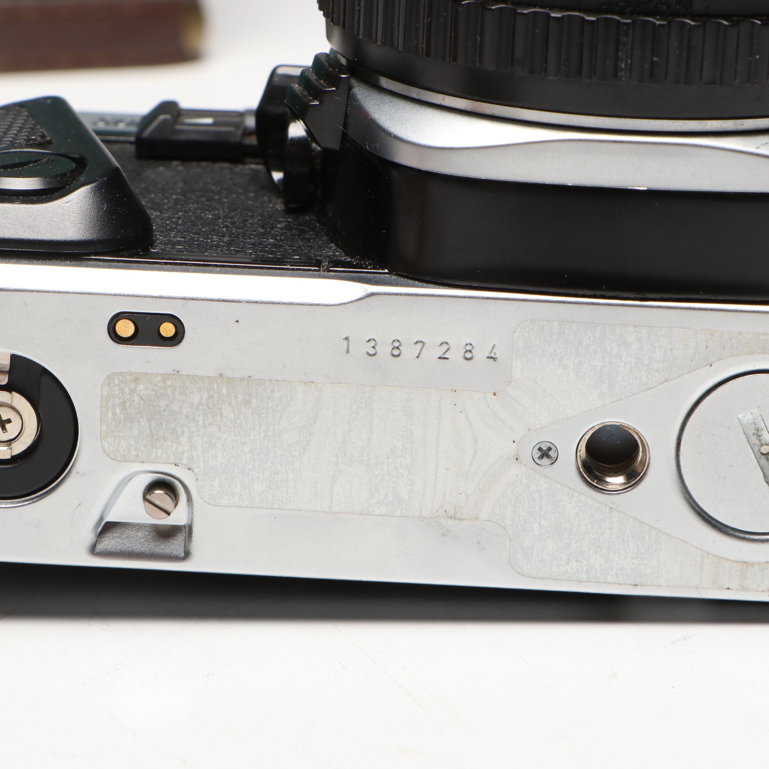 Pentax Super Program Camera and Mt. Kilimanjaro Medal in Blue River Fly Shop Box