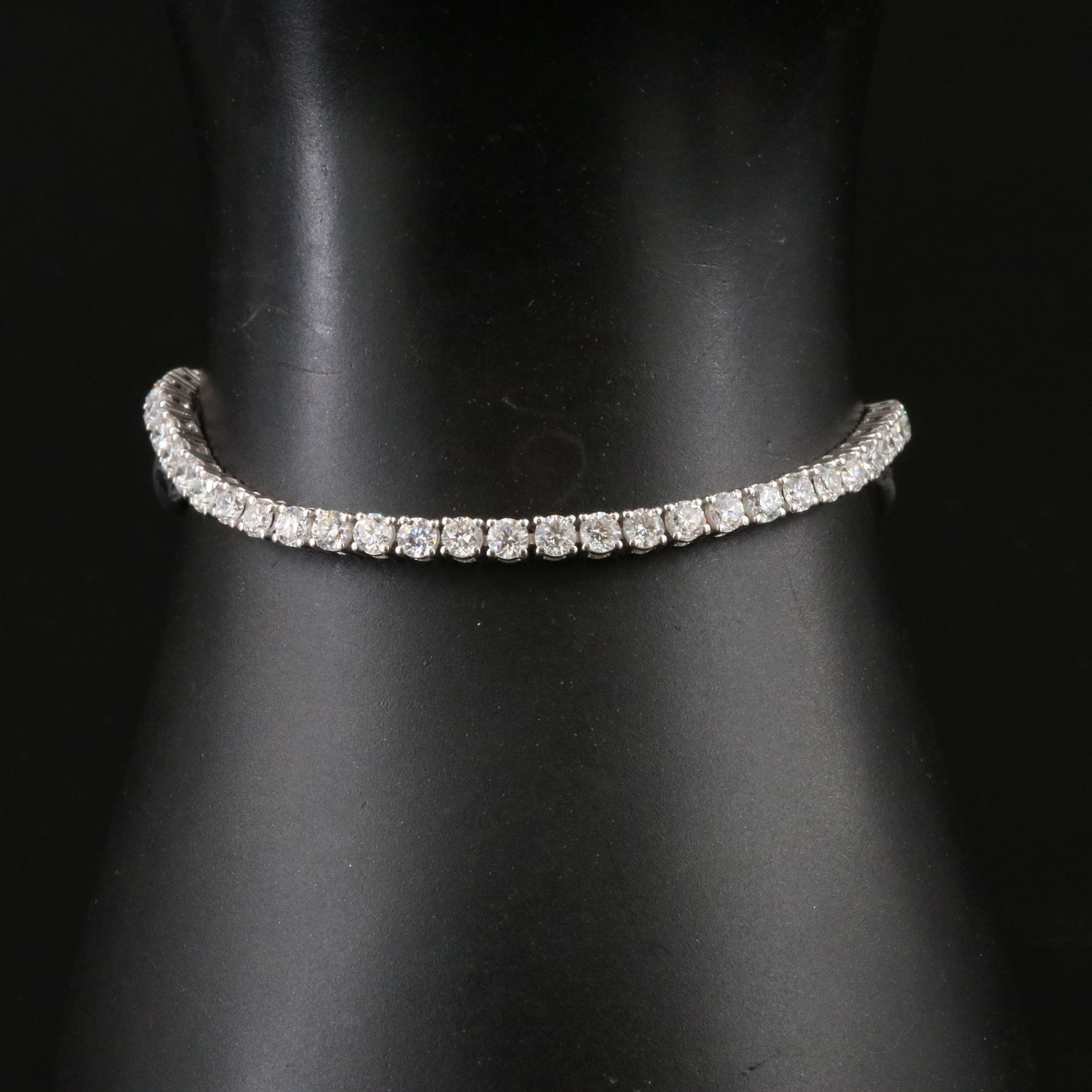 Sterling 5.04 CTW Lab Grown Diamond Line Bracelet