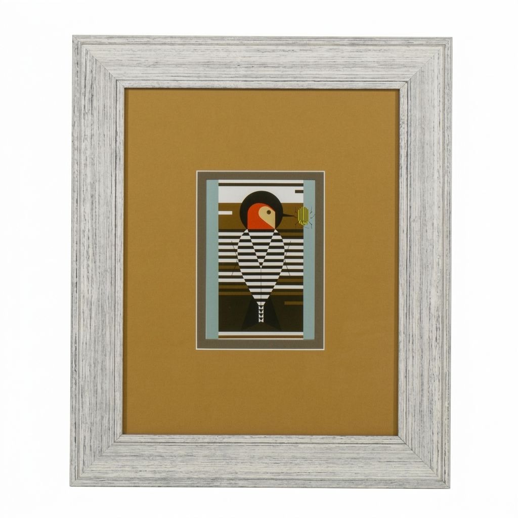 Offset Lithograph After Charley Harper "Baffling Belly (Red-Bellied Woodpecker)"