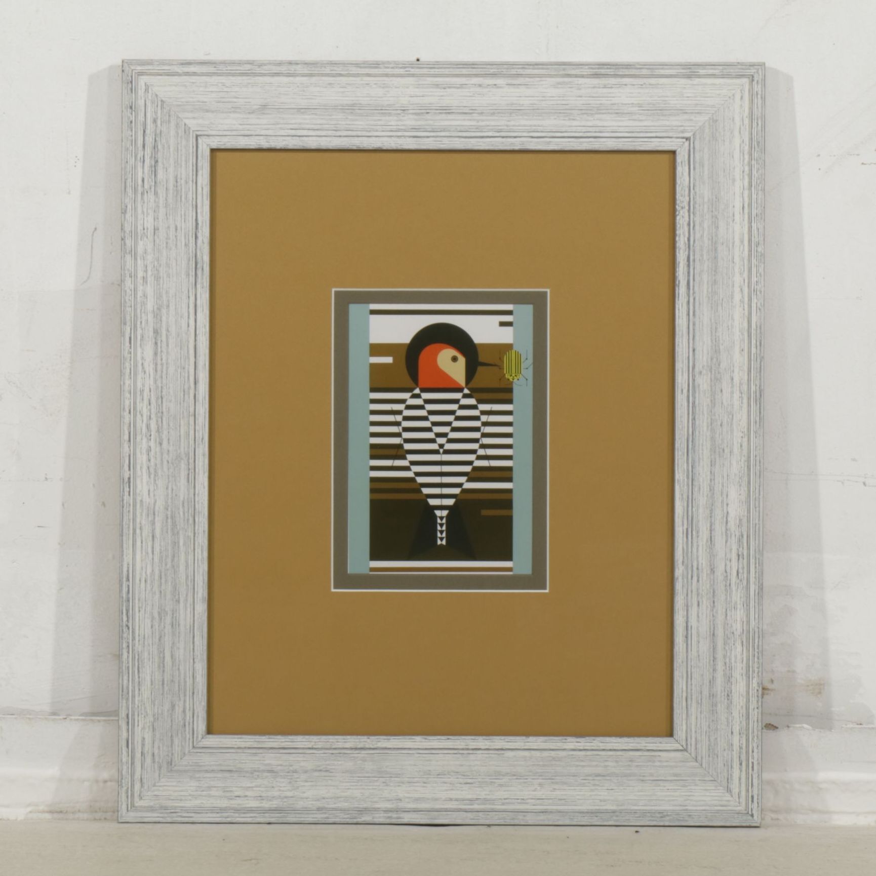 Offset Lithograph After Charley Harper "Baffling Belly (Red-Bellied Woodpecker)"