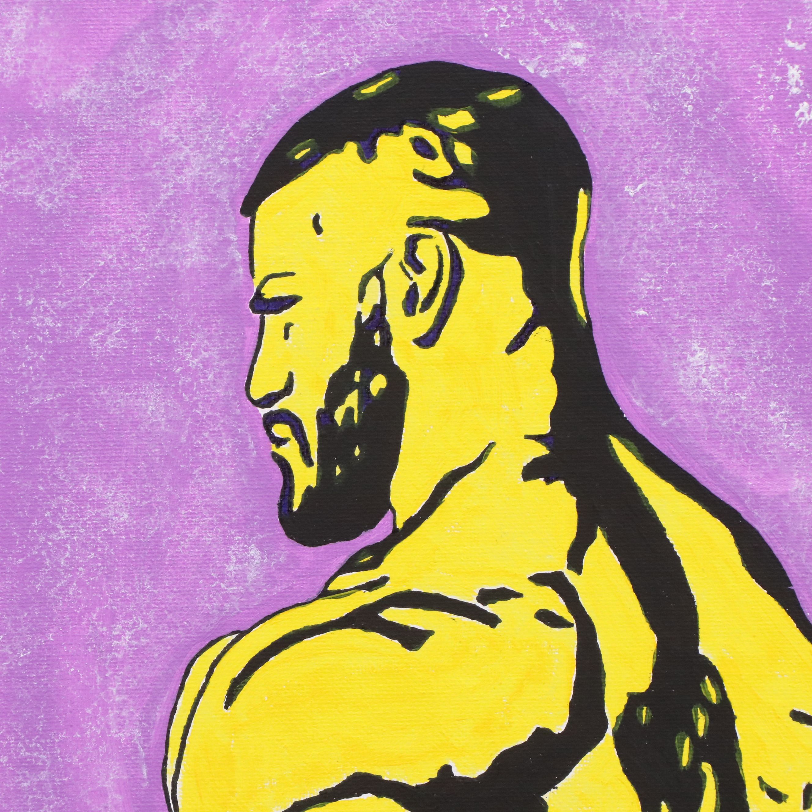 deSanto Male Nude Acrylic Painting, 2026