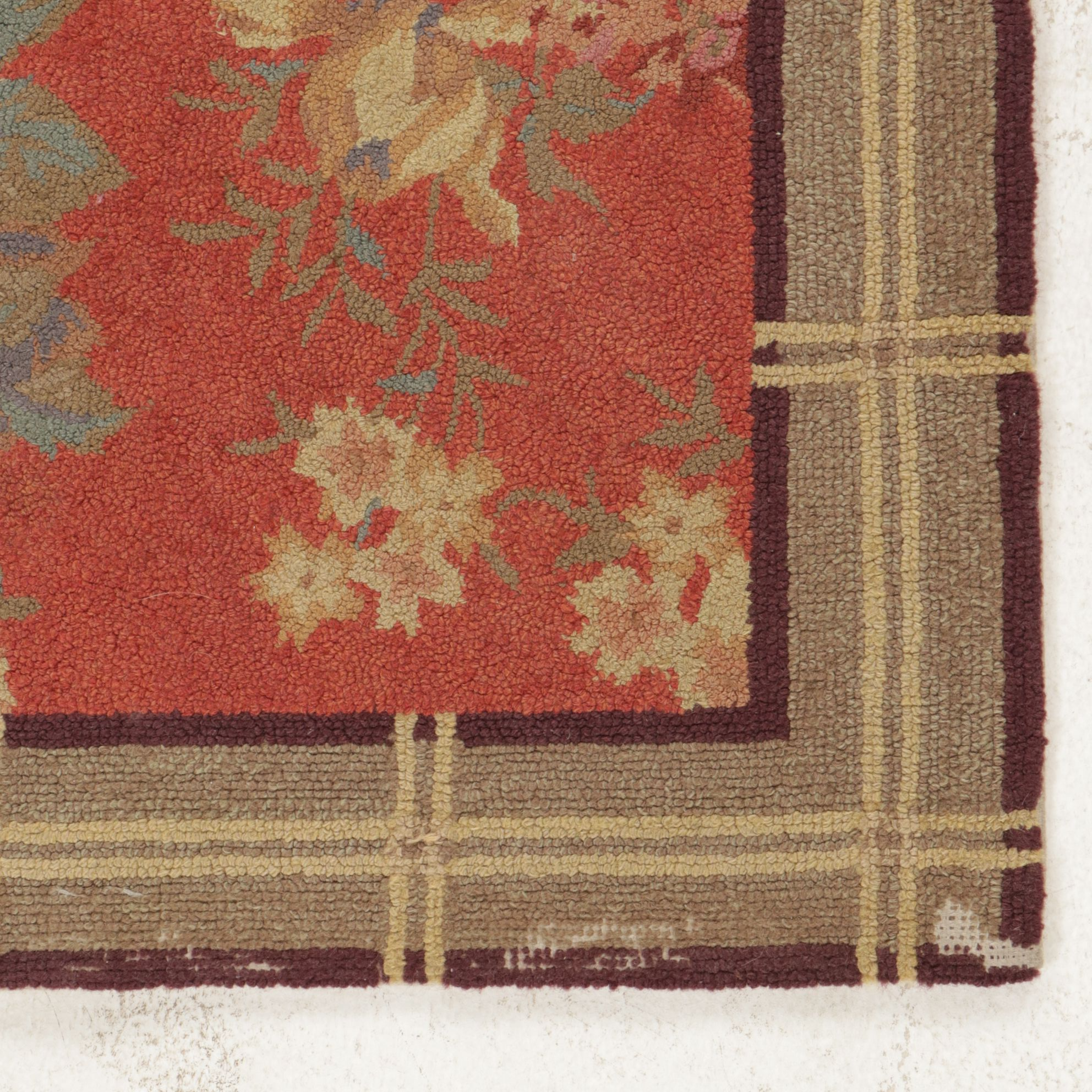 3' x 4'11 Hand-Hooked Leopard Print with Floral Accent Rugs