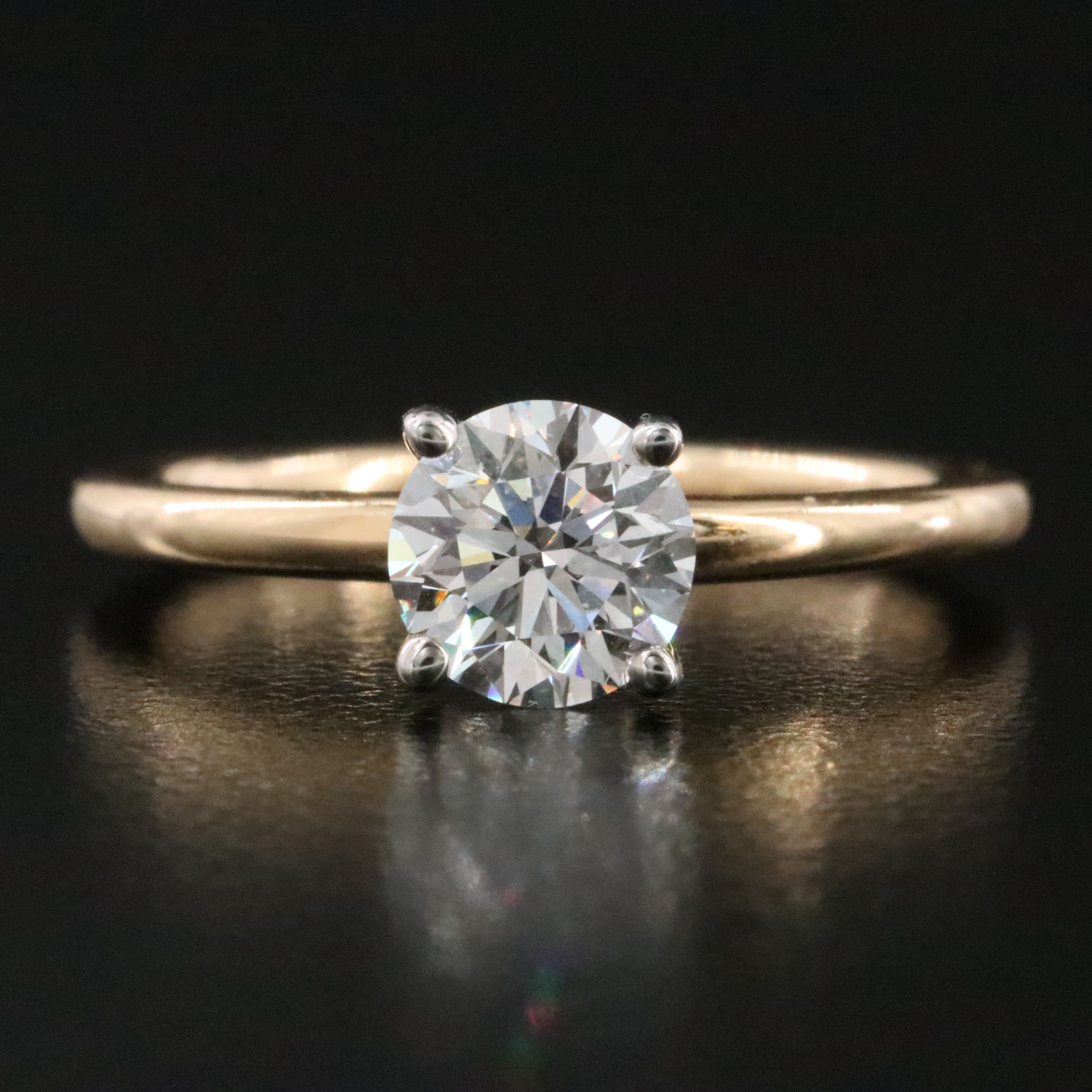 14K 1.00 CT Lab Grown Diamond Solitaire Ring